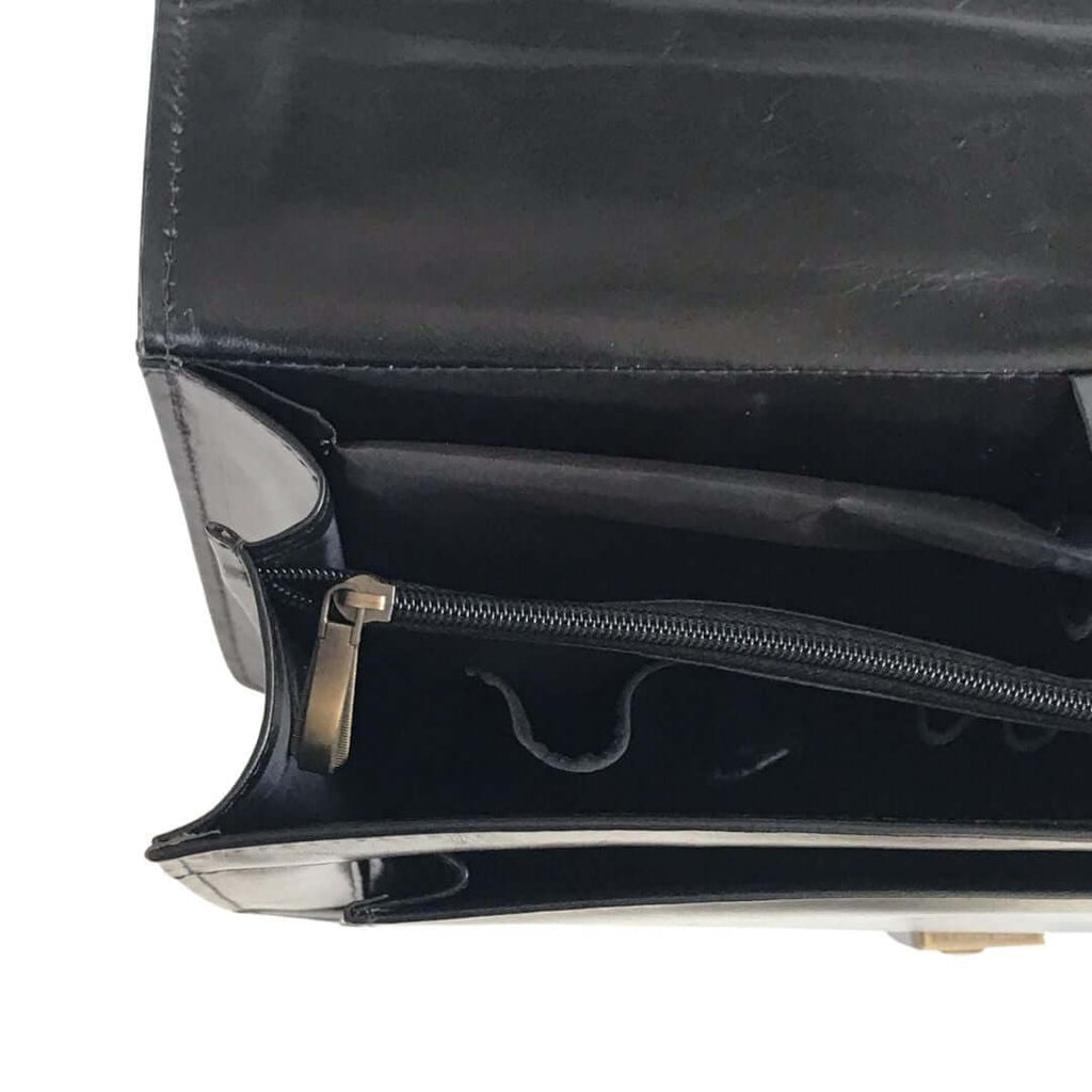 Leather Black Laptop Bag A4 - Bag X