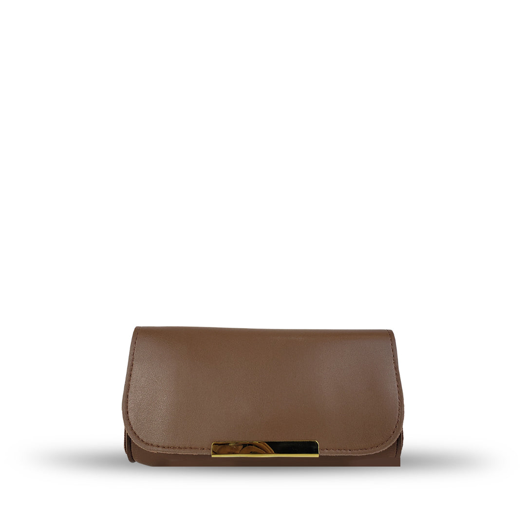 Crimson Wallet Brown women's wallet & clutch in brown by Bag X