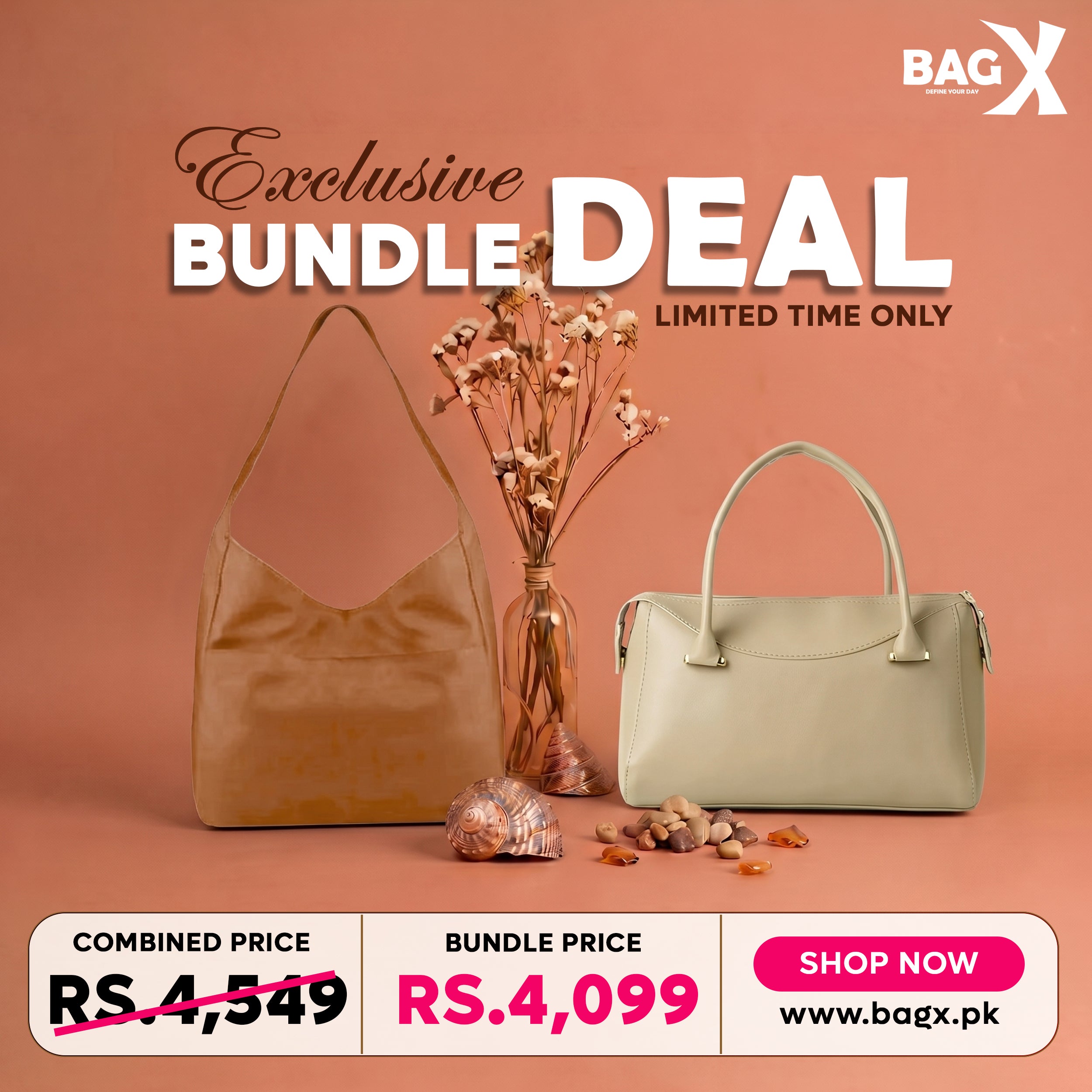 Classic Tone Combo women's shoulder bag in classic by Bag X