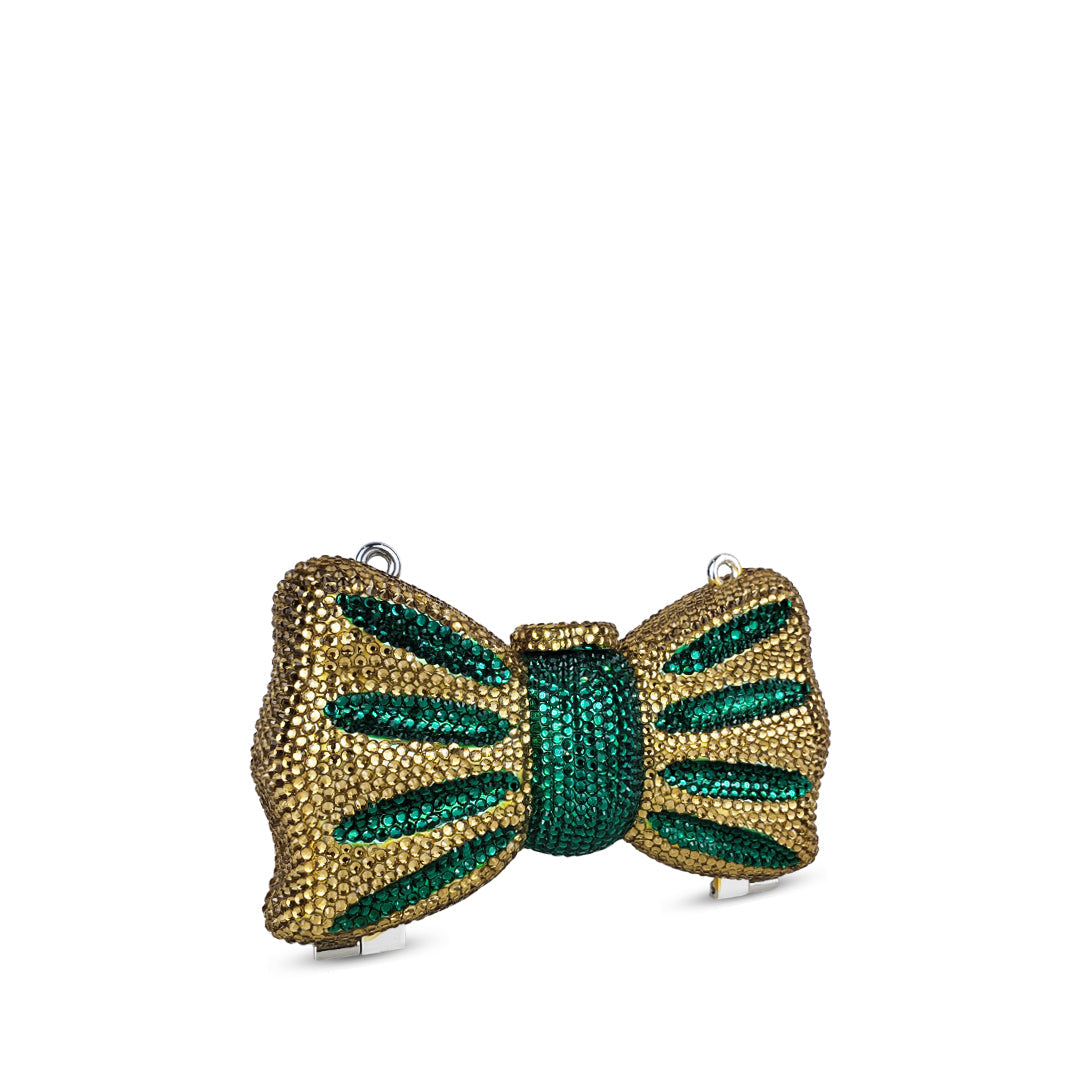 CRYSTAL BOW GOLD / EMERALD