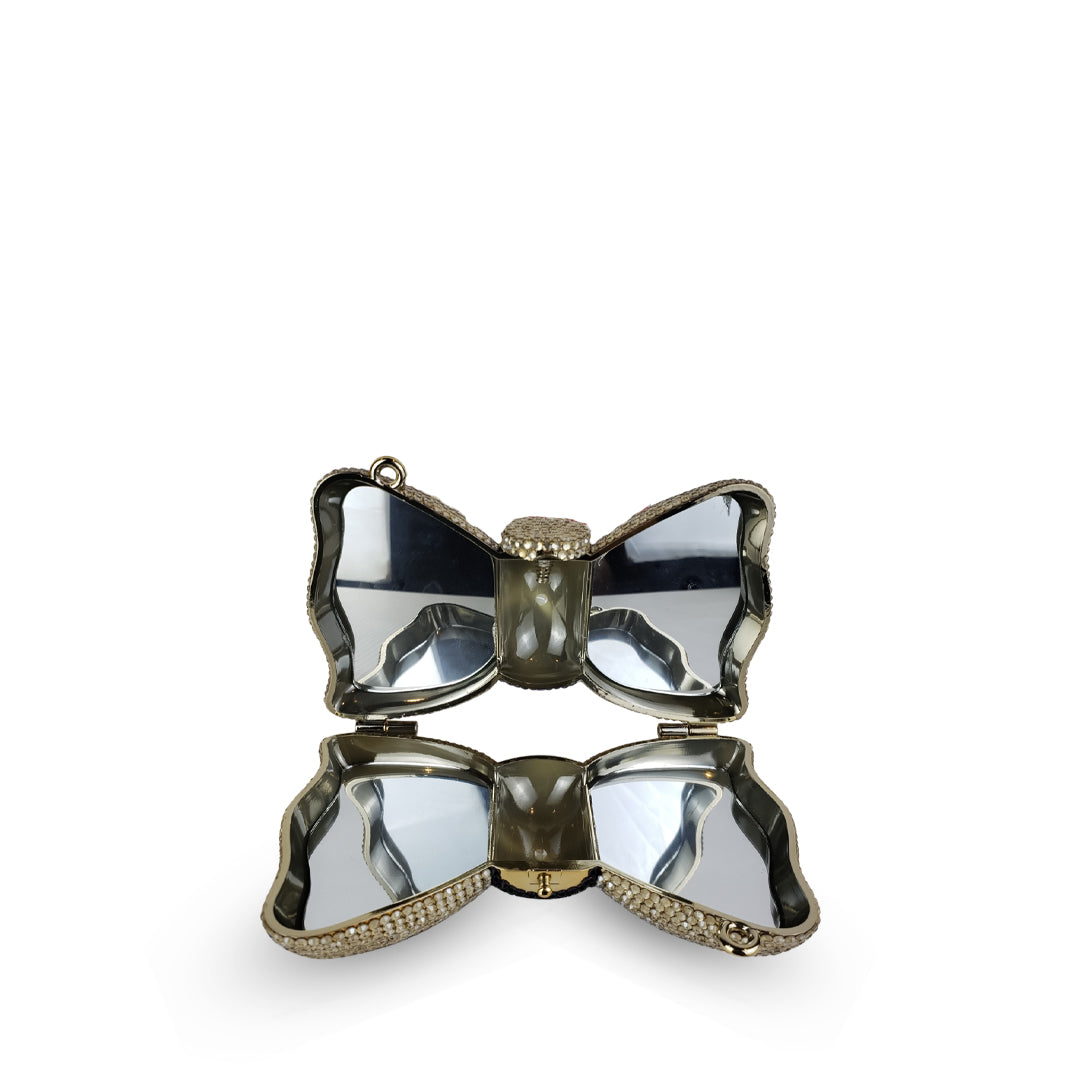 CRYSTAL BOW SILVER / NOIR