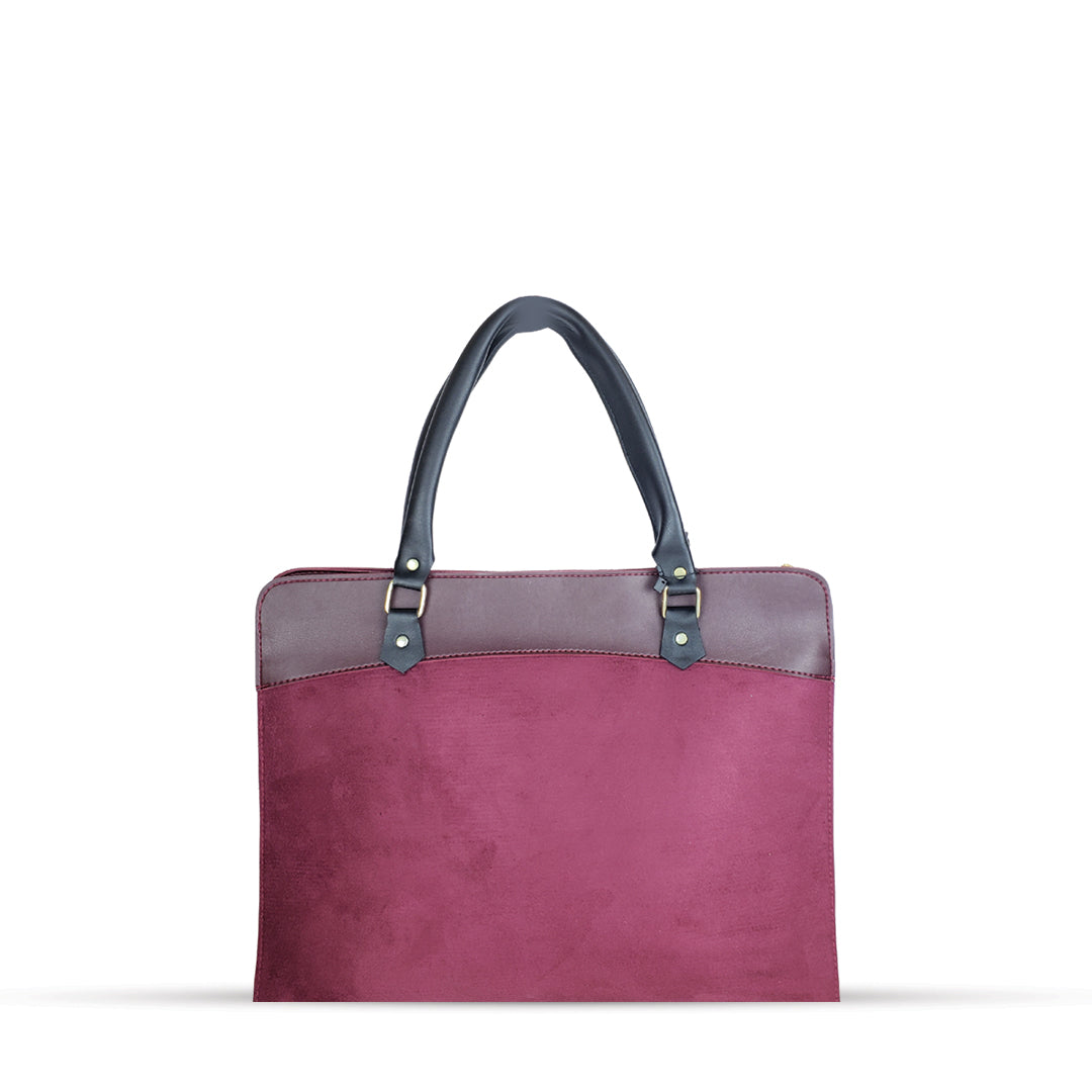 Craze Suede Mraoon women's laptop & office bag in classic by Bag X