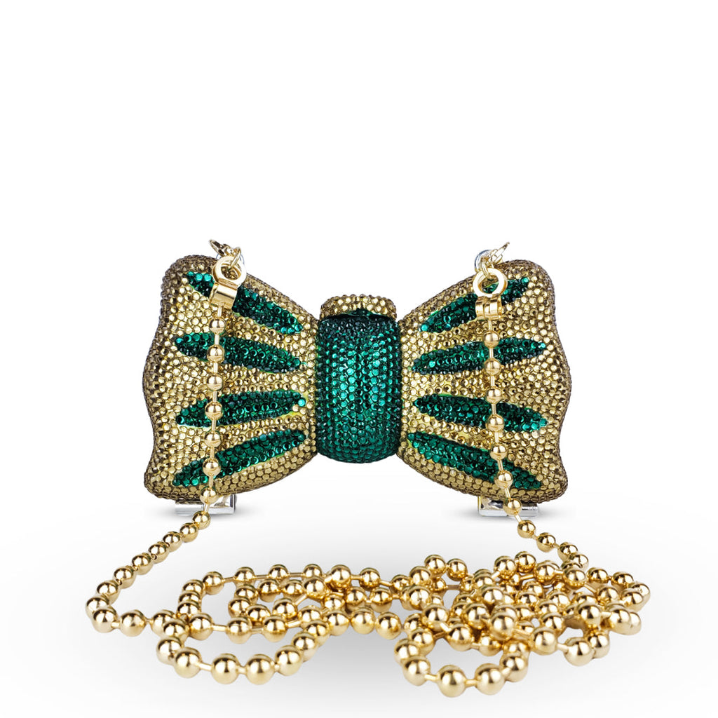 CRYSTAL BOW GOLD / EMERALD