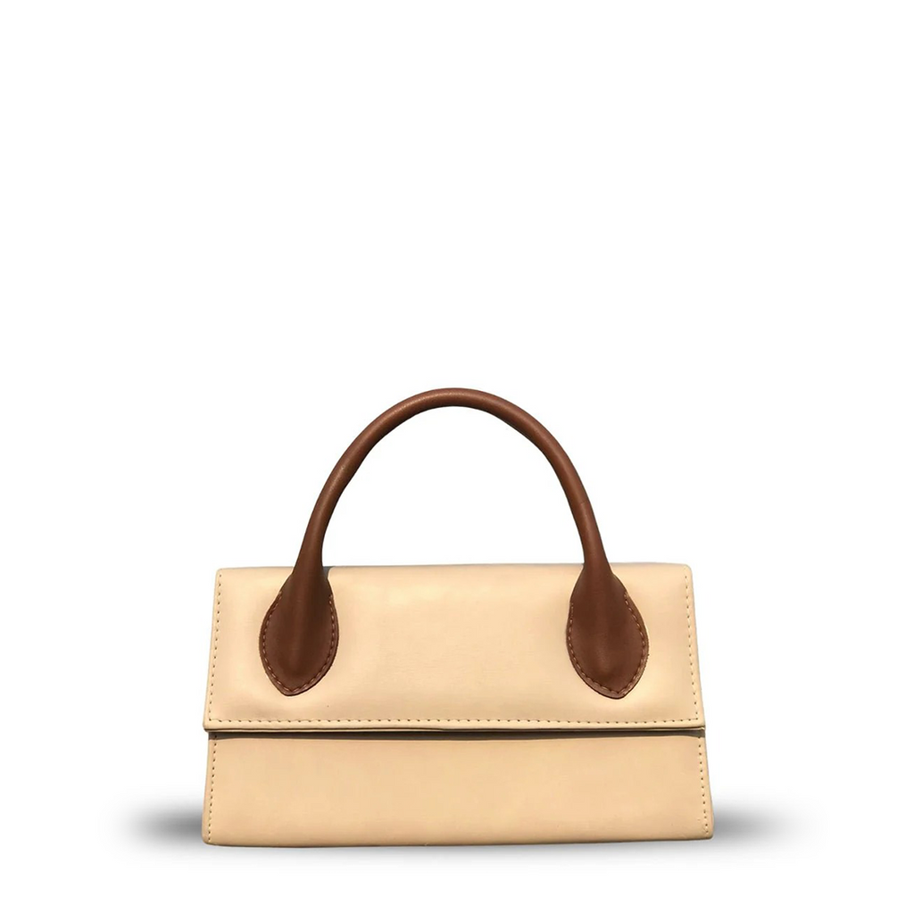 Julia Beige women's shoulder bag in beige by Bag X