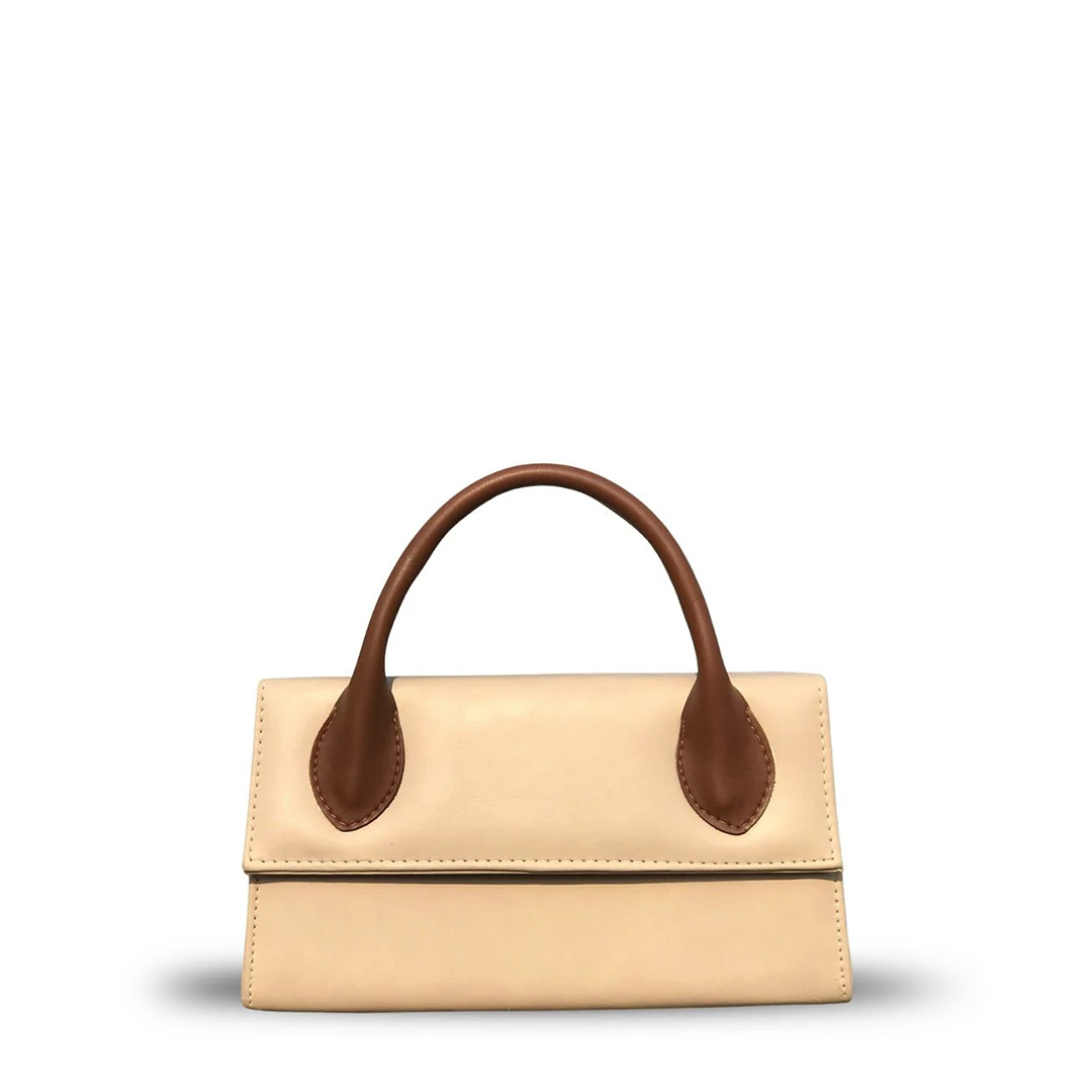 Julia Beige women's shoulder bag in beige by Bag X