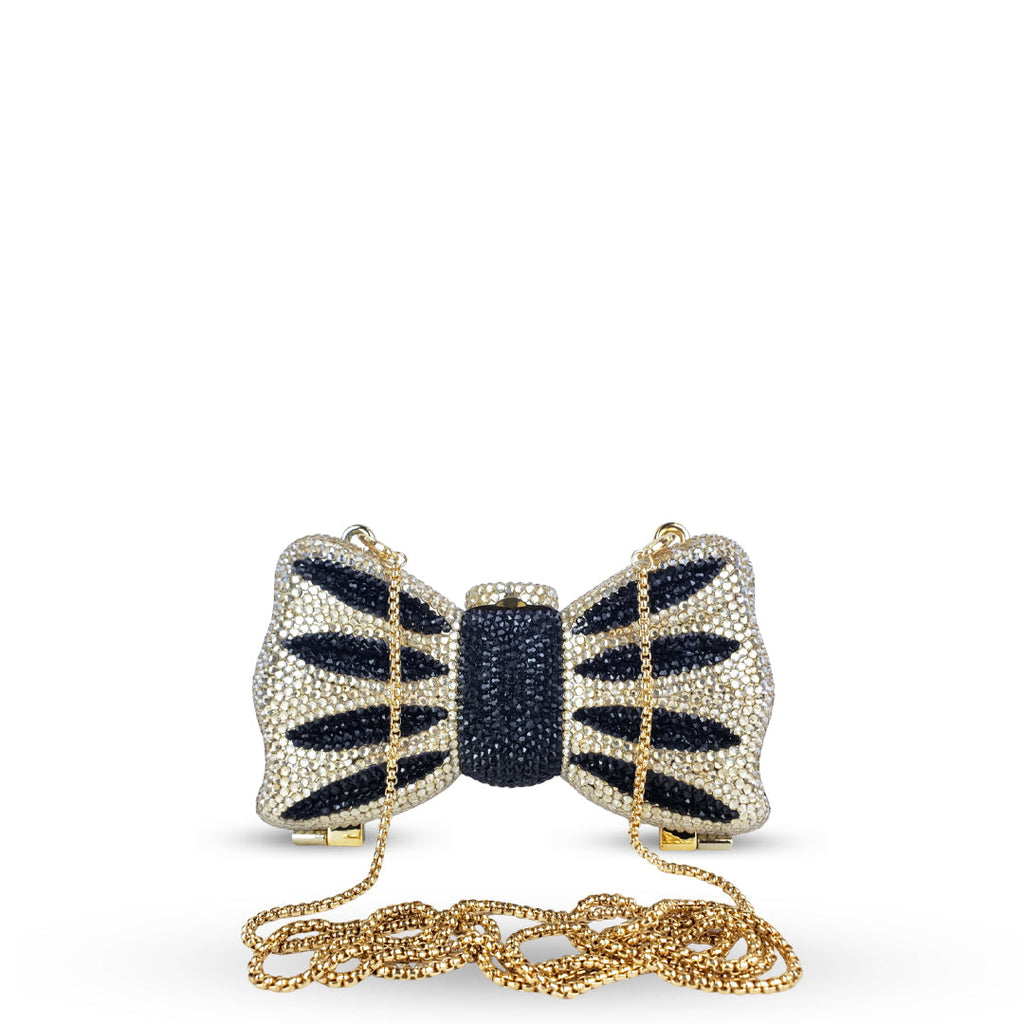 CRYSTAL BOW SILVER / NOIR