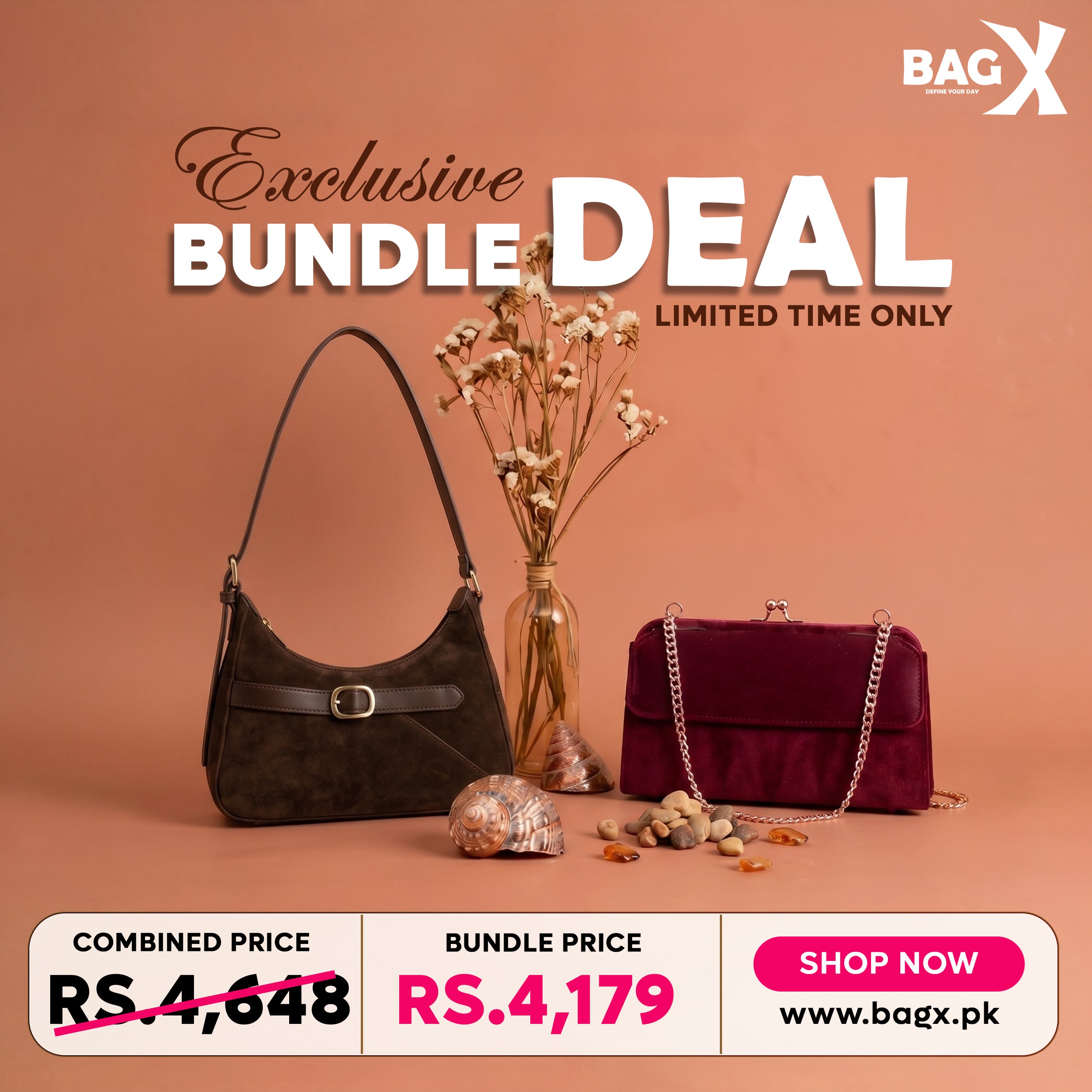 Power Contrast Set women's shoulder bag in classic by Bag X