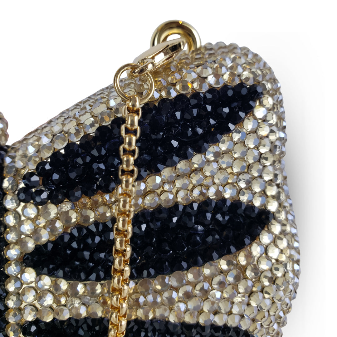 CRYSTAL BOW SILVER / NOIR