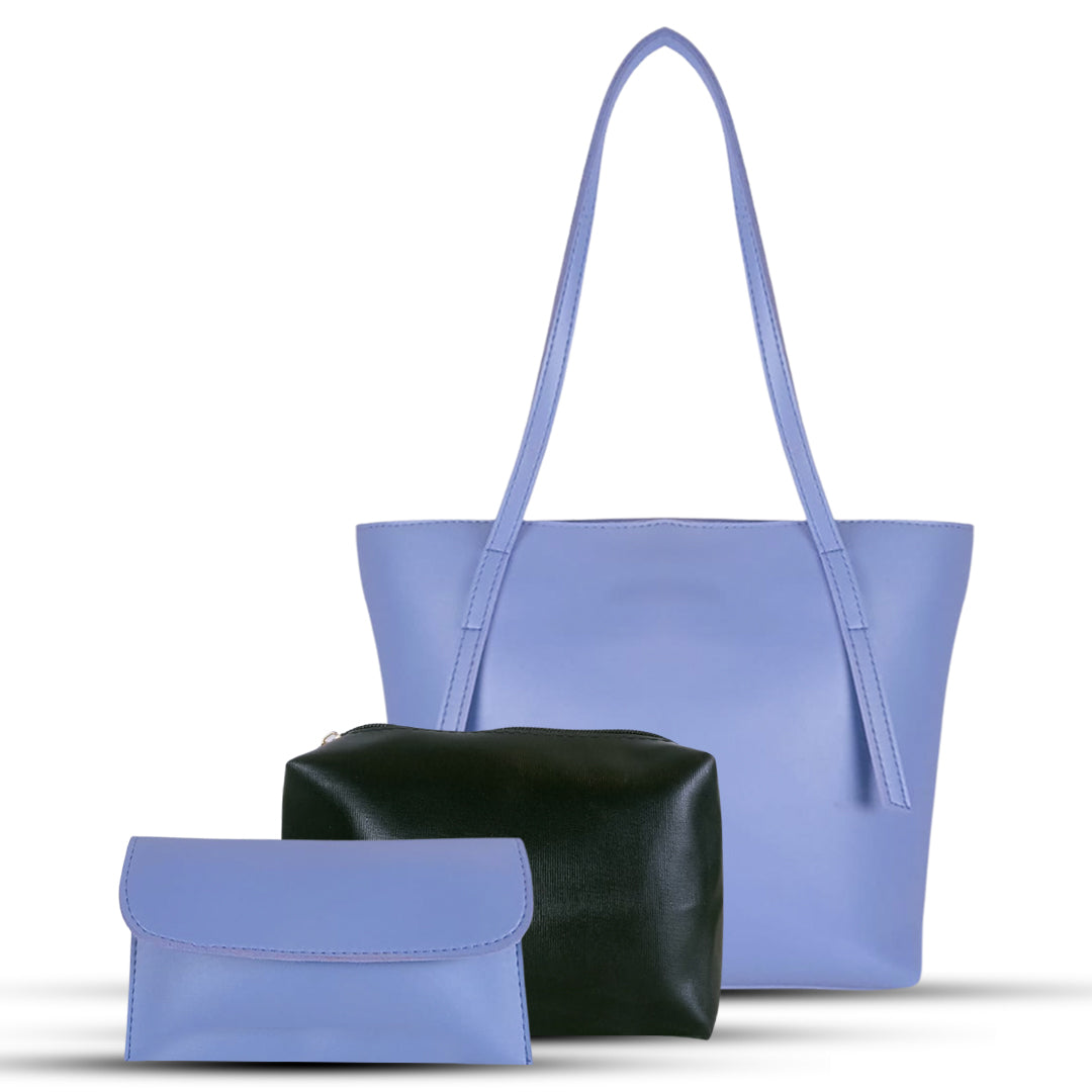 Nova 3 Pcs Lilac women's wallet & clutch in classic by Bag X