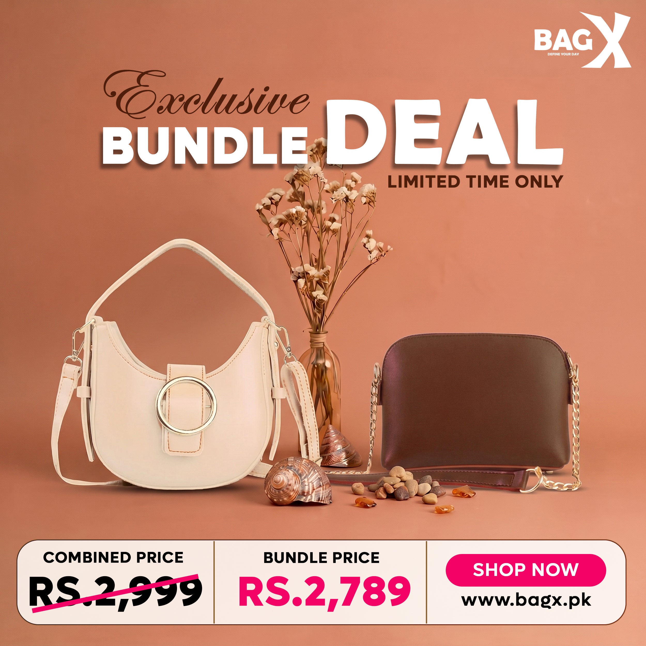 Chic Crossbody Bundle women's crossbody bag in classic by Bag X