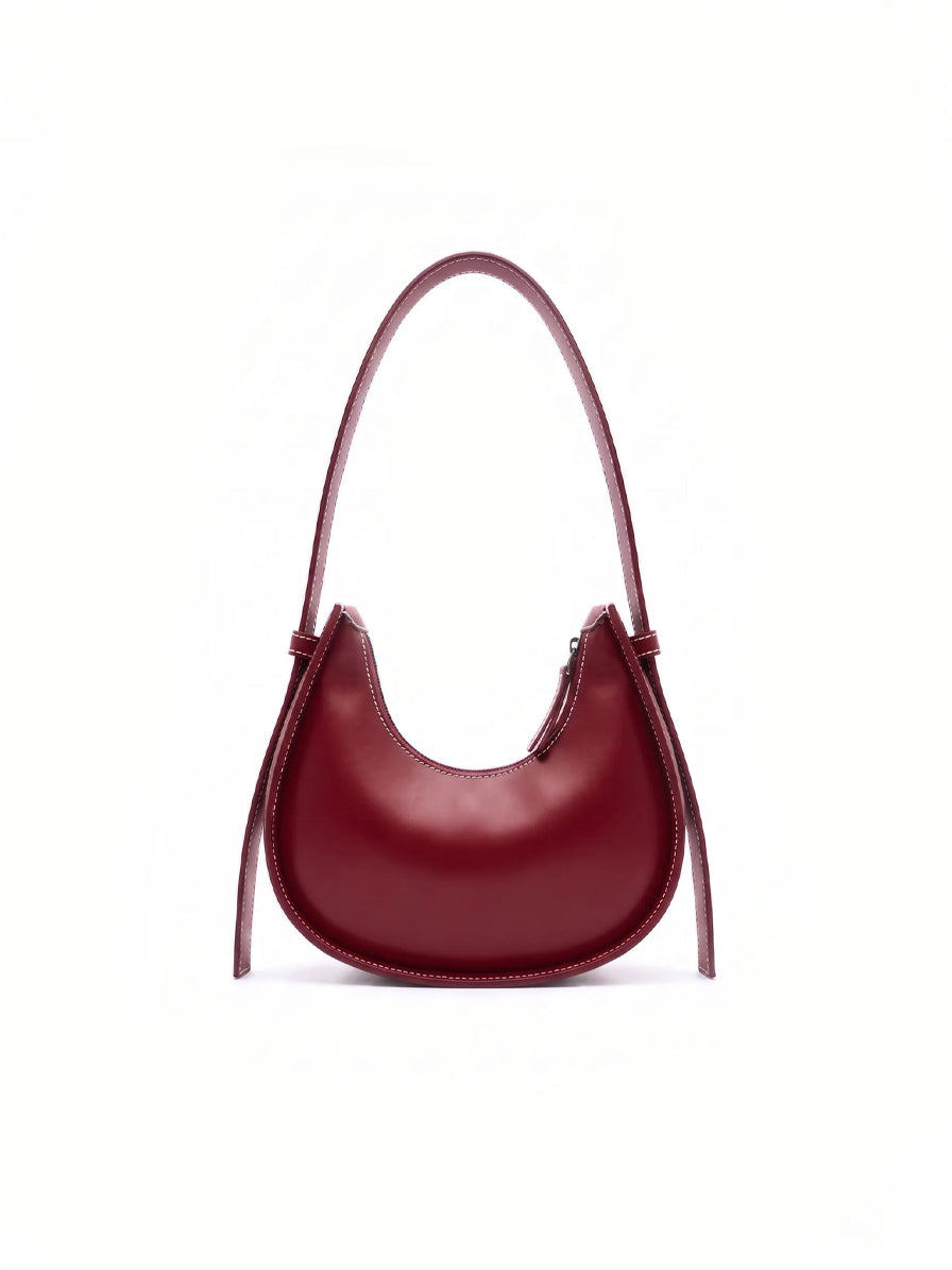 Eli Maroon women's shoulder bag in maroon by Bag X