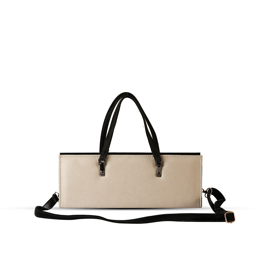 Selena Beige women's shoulder bag in beige by Bag X