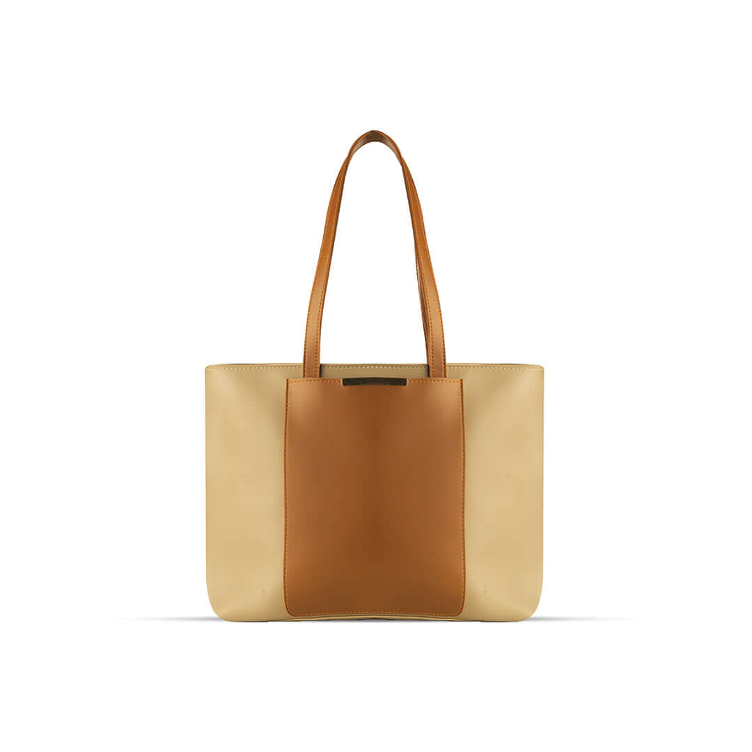 Jasmine Beige women's tote bag in beige by Bag X