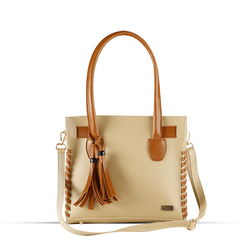 Mingle Beige / Brown women's handbag in brown by Bag X