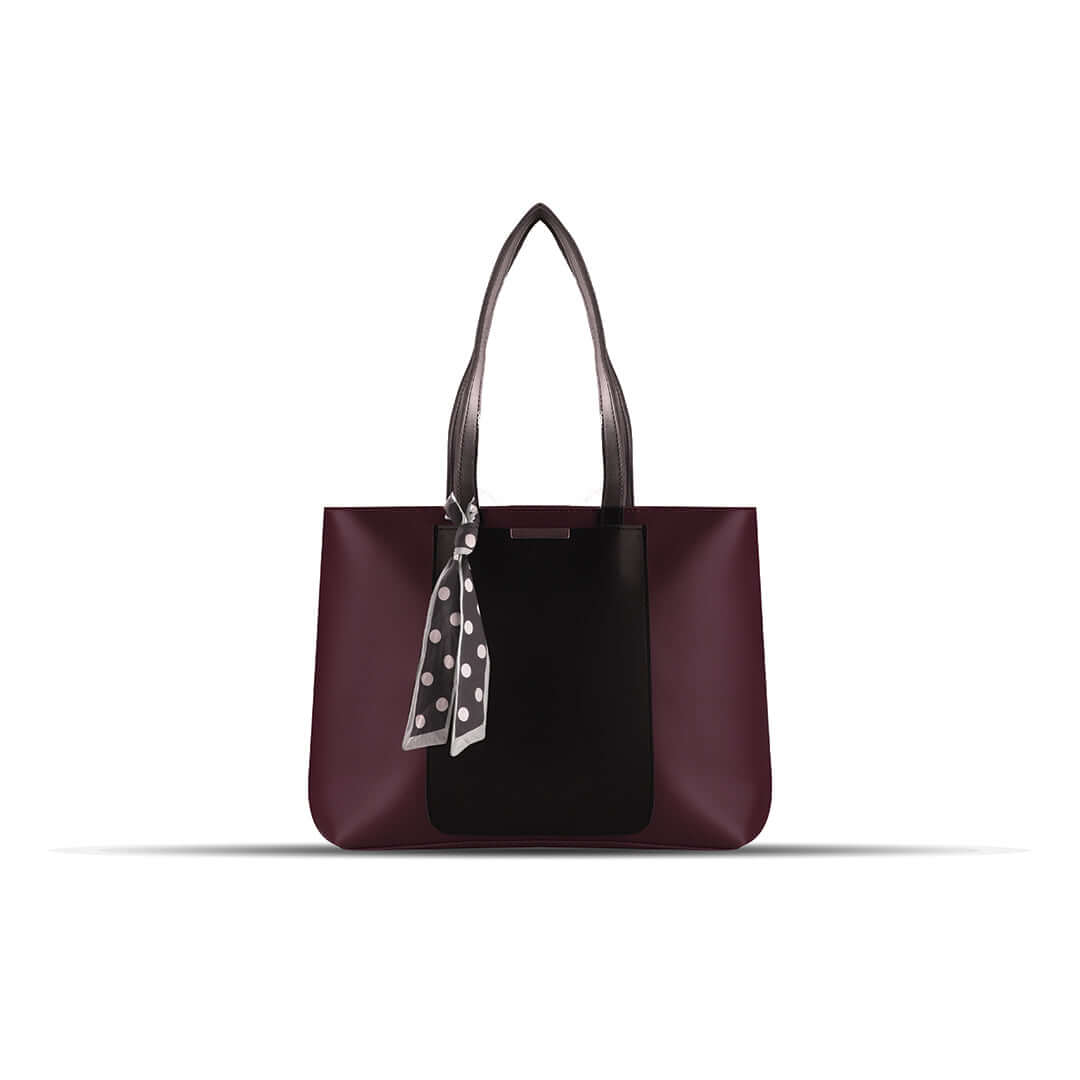 Jasmine Maroon women's tote bag in maroon by Bag X