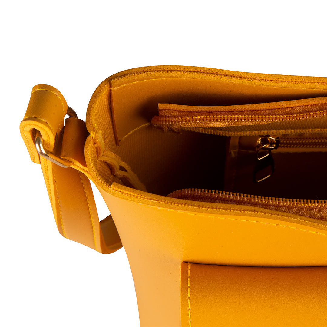 Coco Yellow women's crossbody bag in yellow by Bag X
