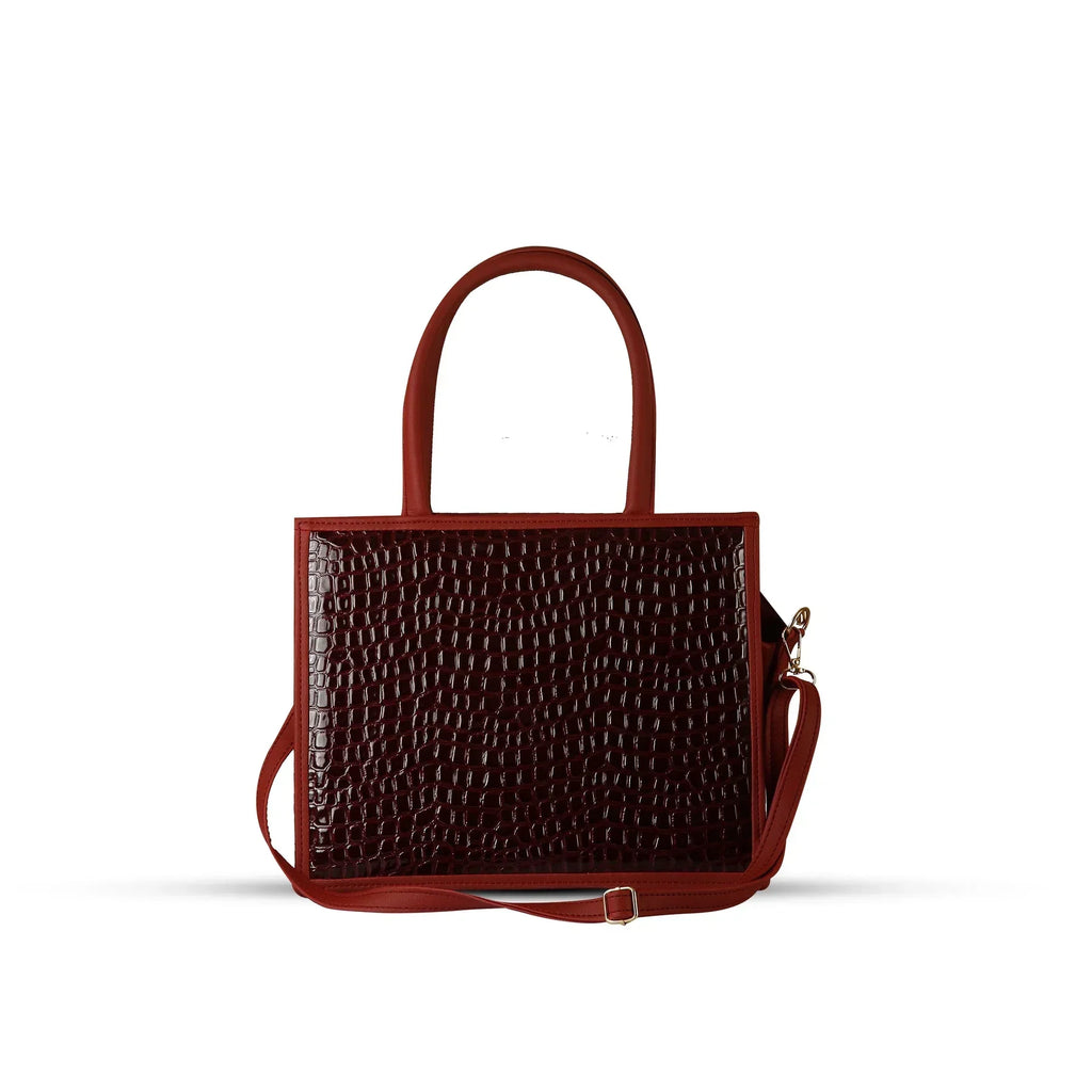 Kiara Maroon women's shoulder bag in maroon by Bag X