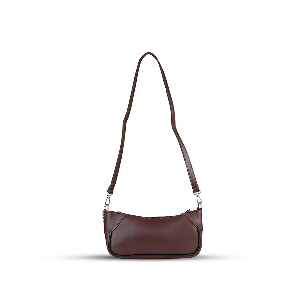 Lumi Choco women's shoulder bag in choco by Bag X