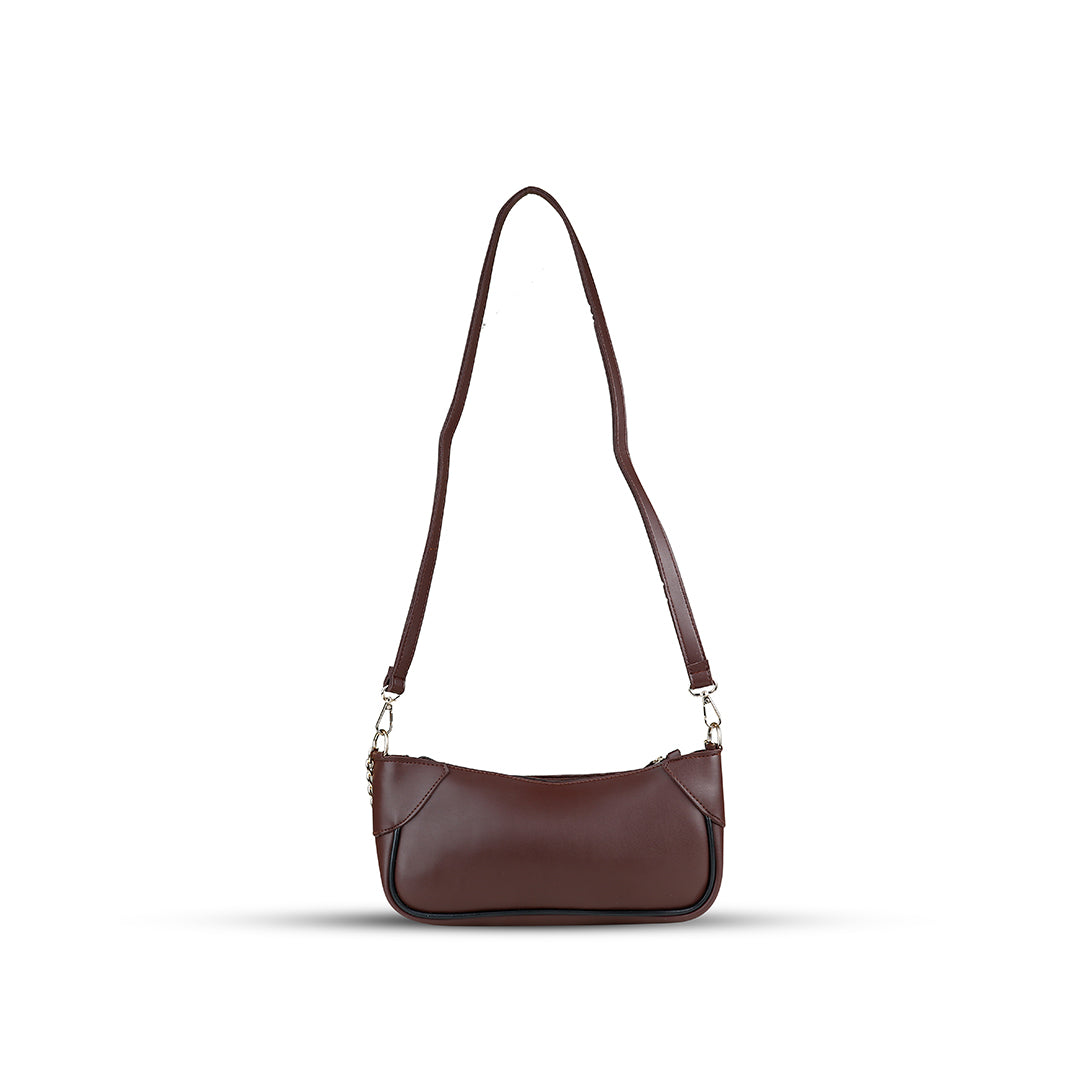 Lumi Choco women's shoulder bag in choco by Bag X