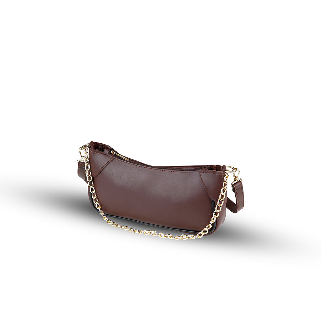 Lumi Choco women's shoulder bag in choco by Bag X