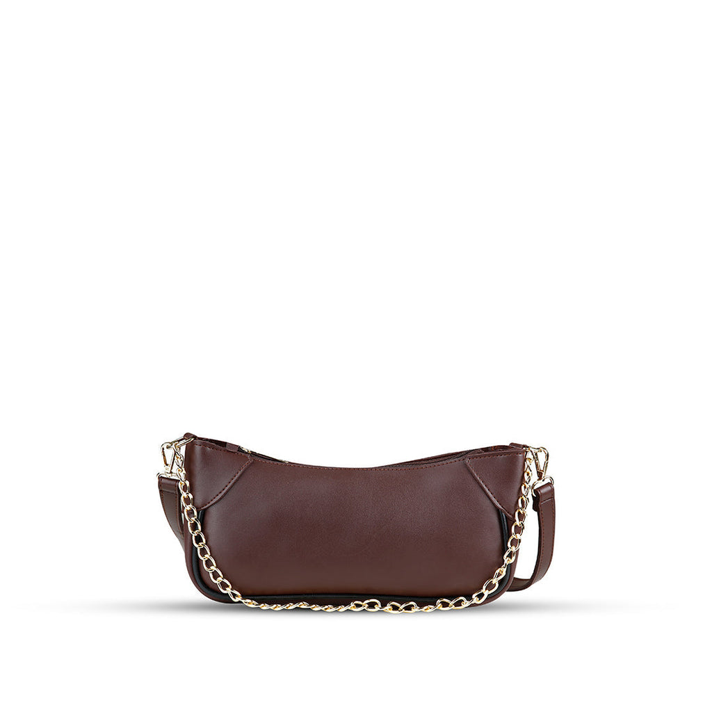 Lumi Choco women's shoulder bag in choco by Bag X
