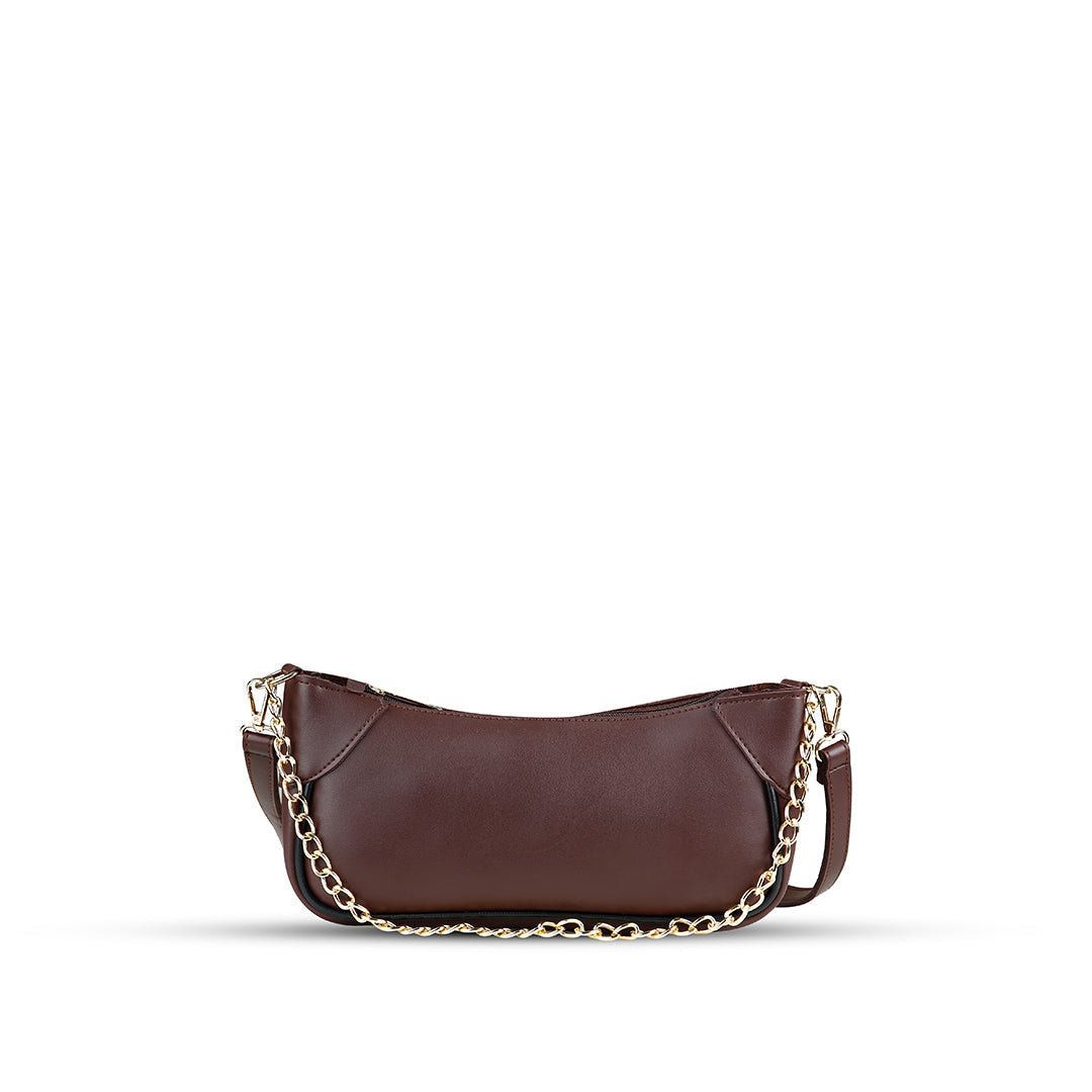 Lumi Choco women's shoulder bag in choco by Bag X