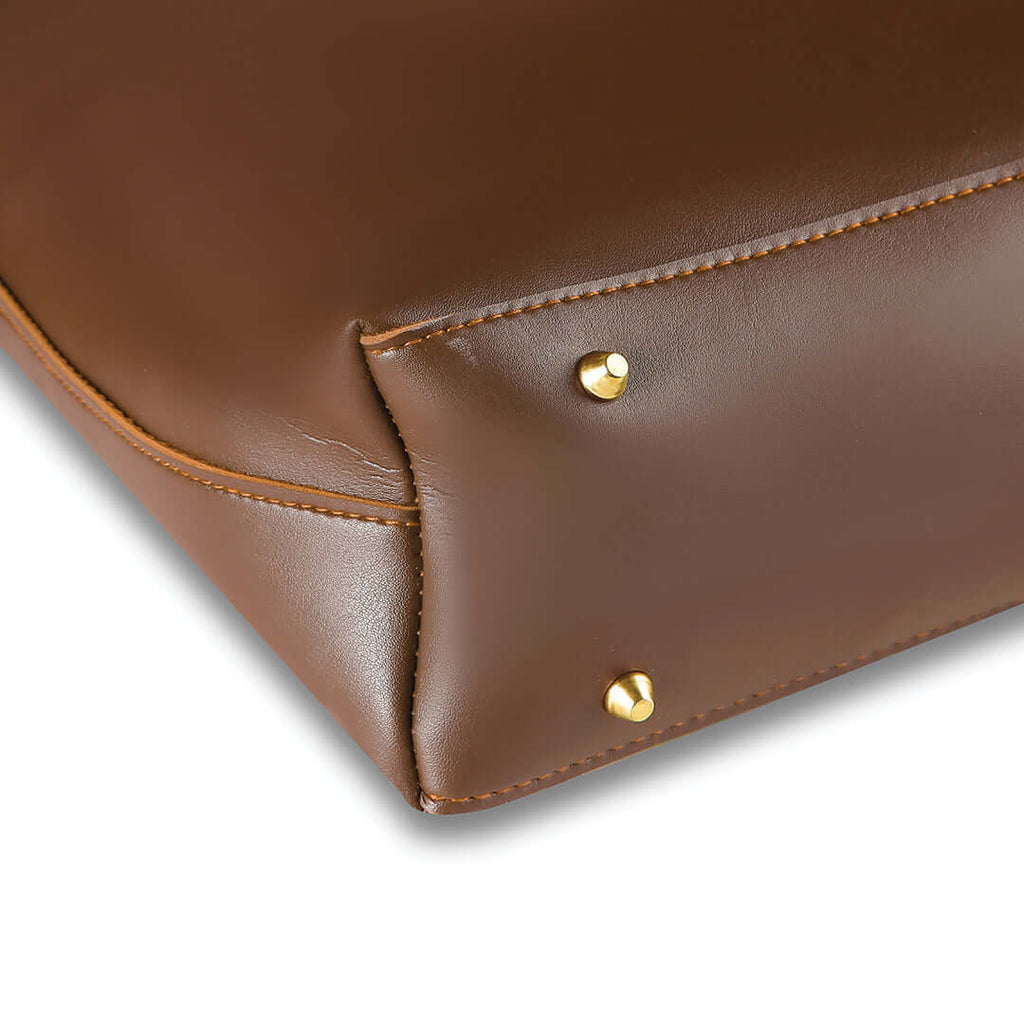 Monica Brown - Leftover women's tote bag in brown by Bag X