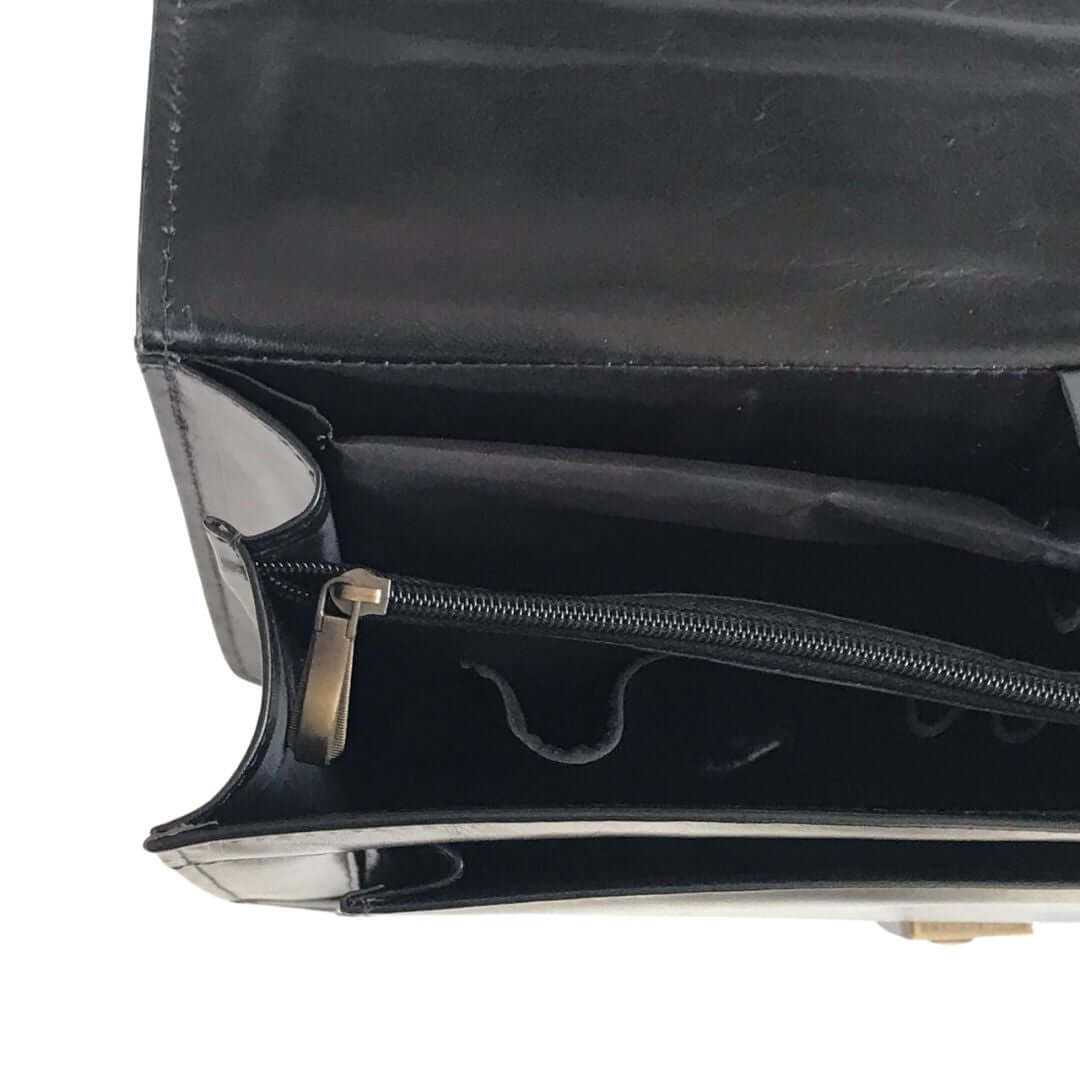 Leather Black Laptop Bag A4 women's laptop & office bag in black by Bag X