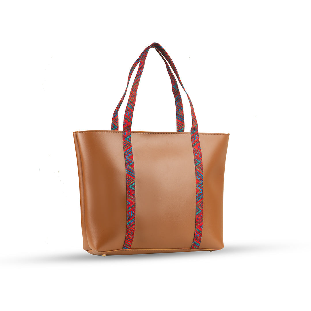 Tango Brown women's tote bag in brown by Bag X