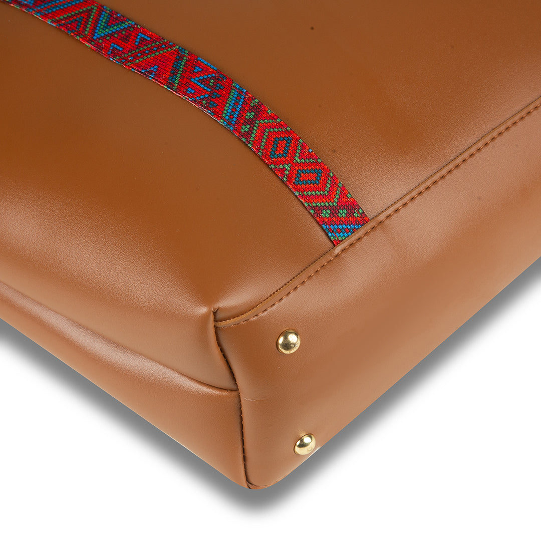 Tango Brown women's tote bag in brown by Bag X