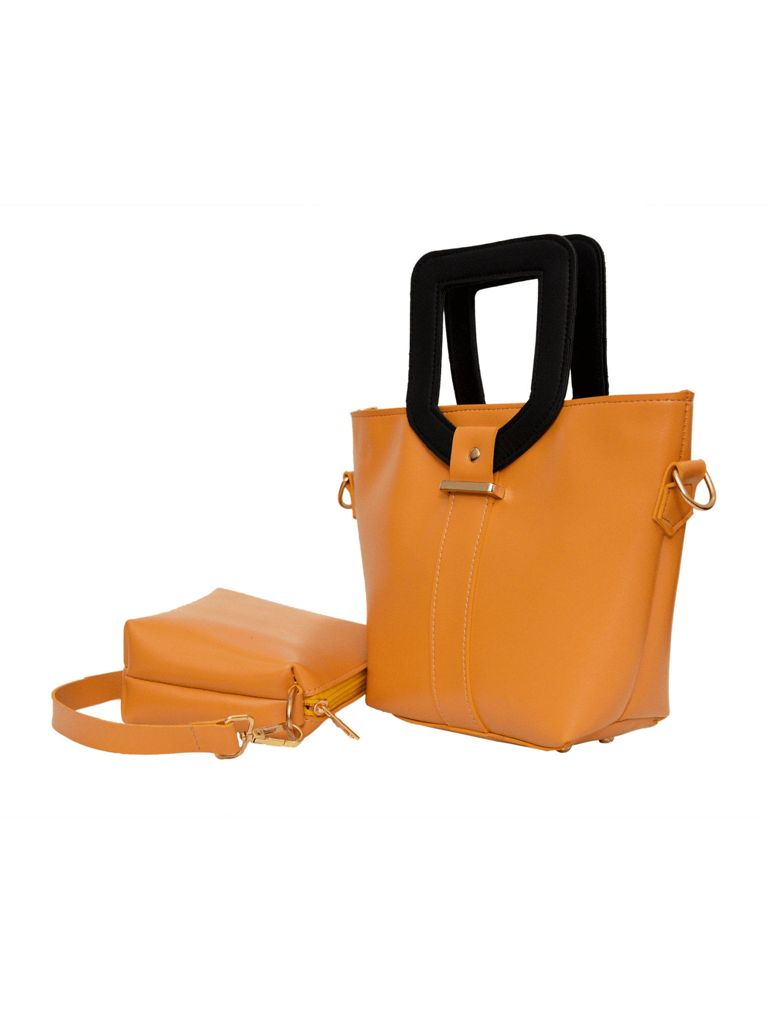 Voyage Yellow / Black women's shoulder bag in black by Bag X