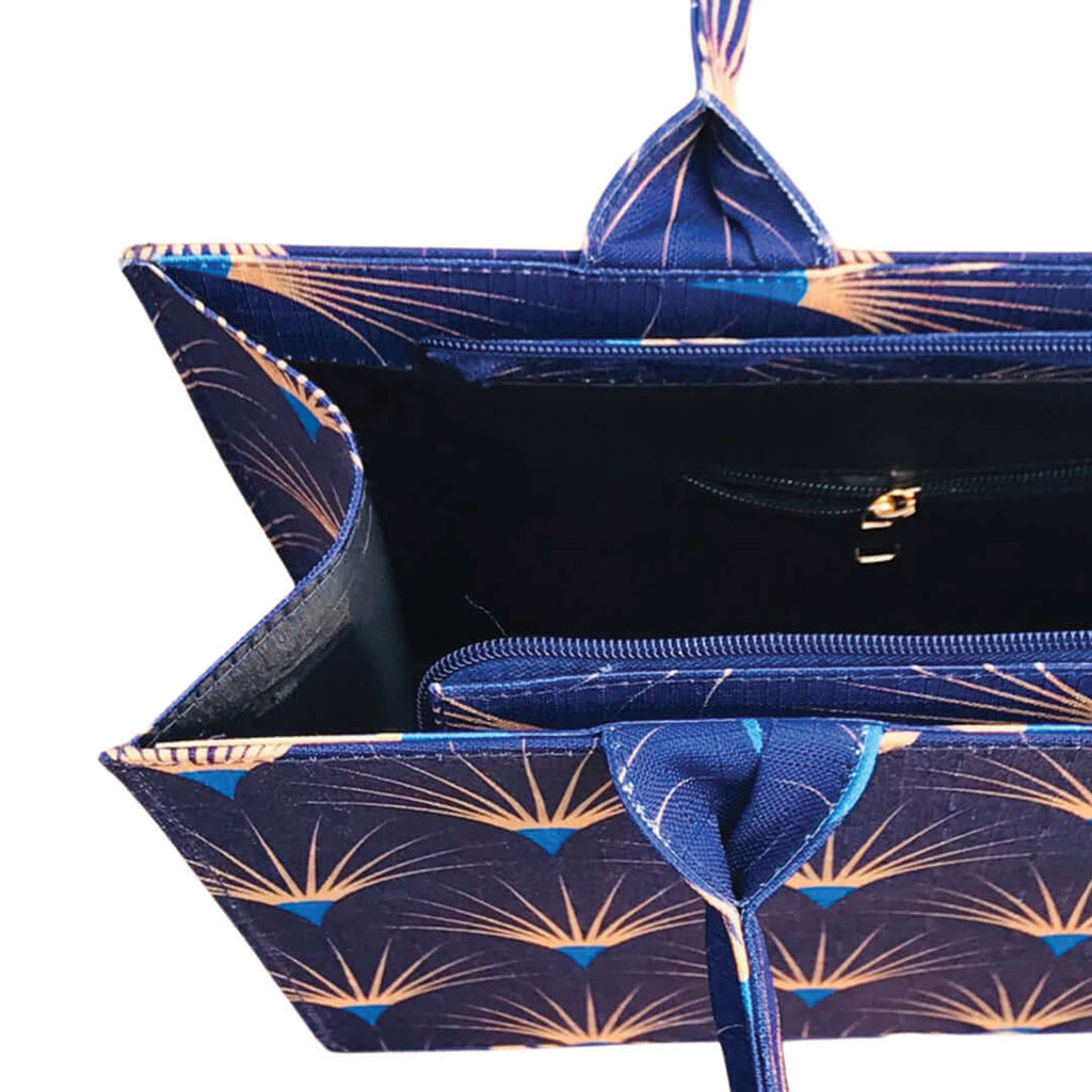 Flora Bloom Blue women's tote bag in blue by Bag X