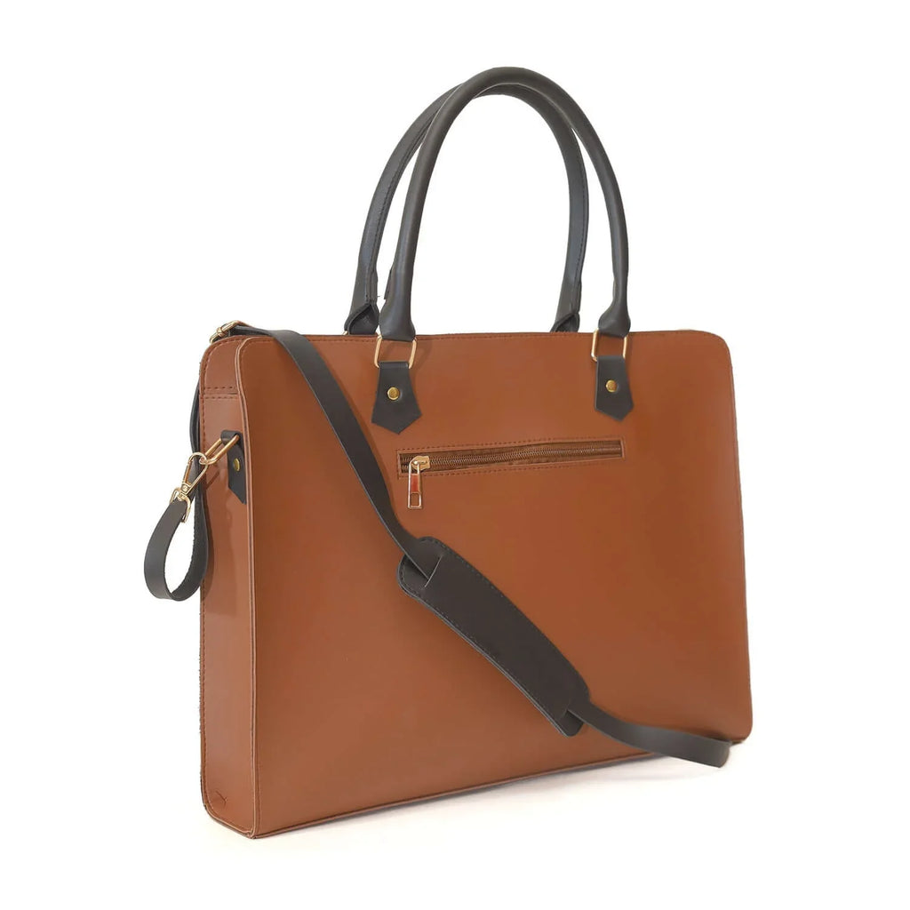 Craze Brown women's laptop & office bag in brown by Bag X
