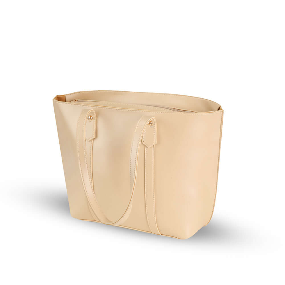 Jennifer Beige women's tote bag in beige by Bag X