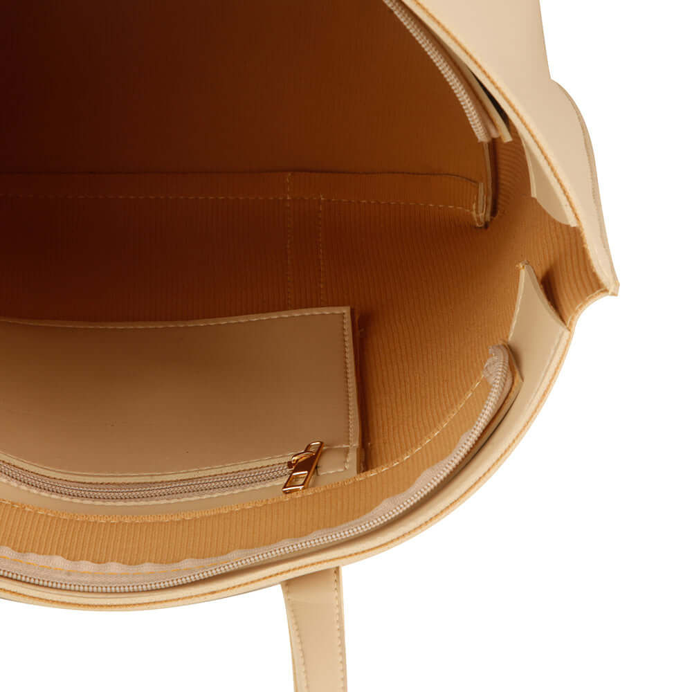 Jennifer Beige women's tote bag in beige by Bag X