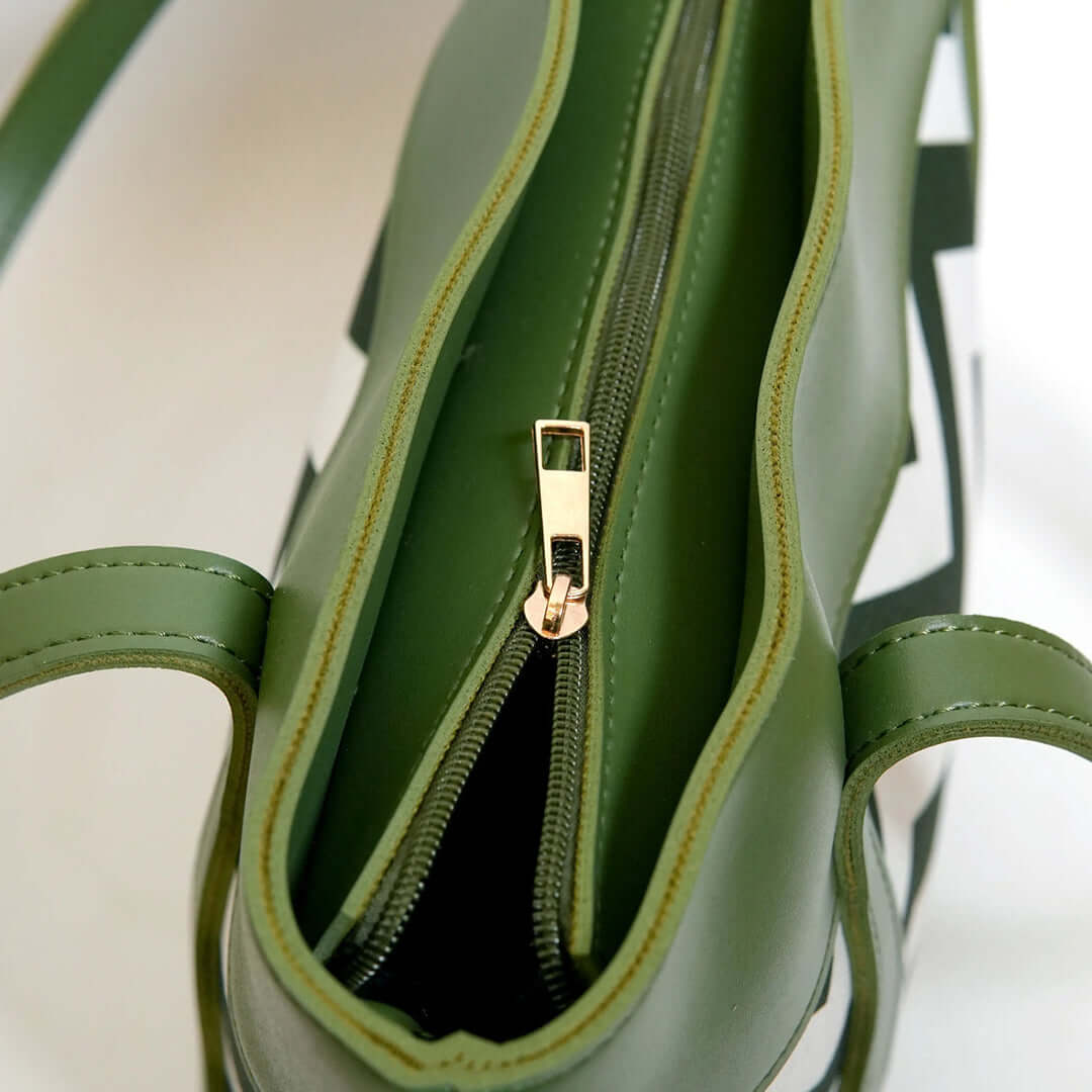 Canberra Green women's handbag in green by Bag X