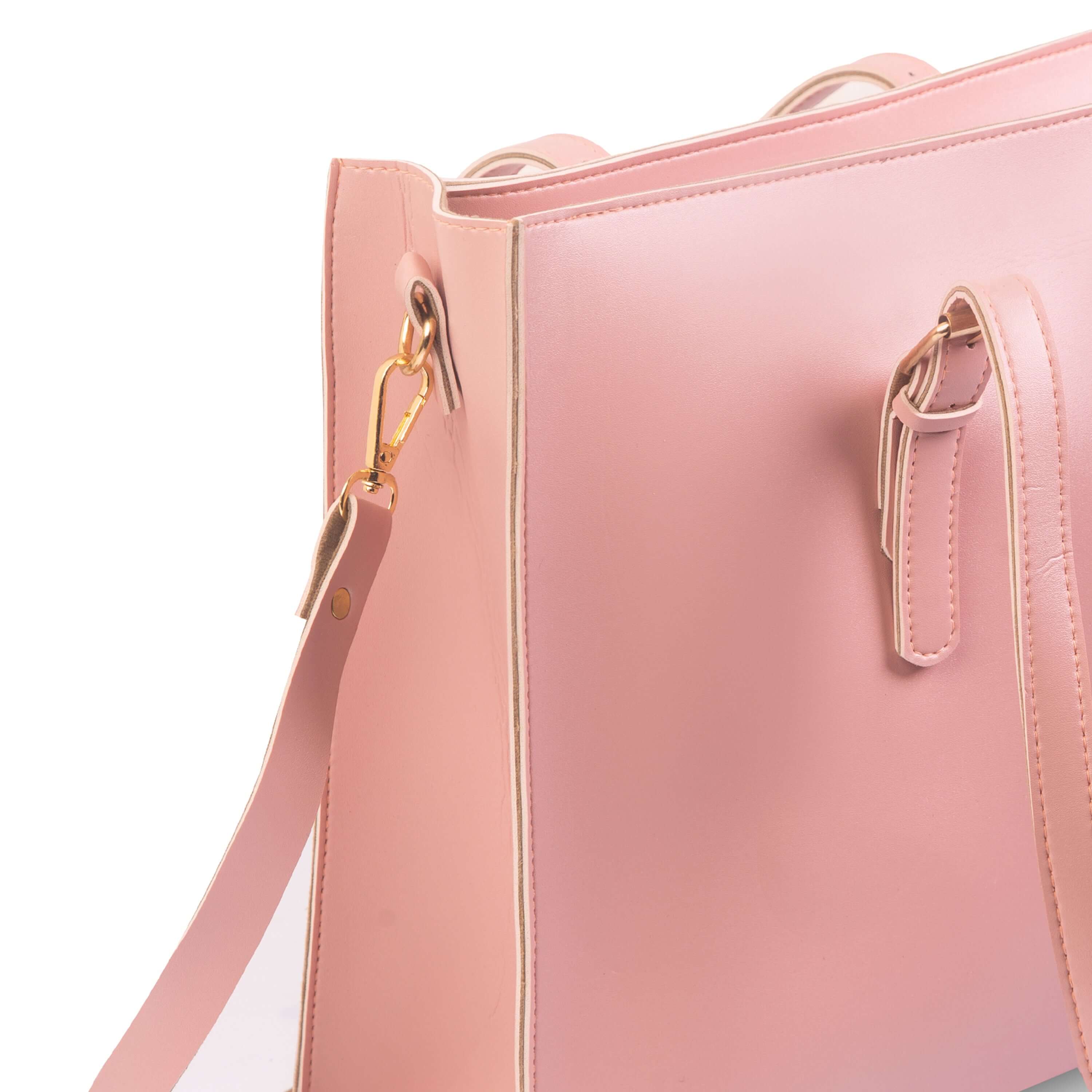 Blossom 3 Pcs Pink women's tote bag in pink by Bag X