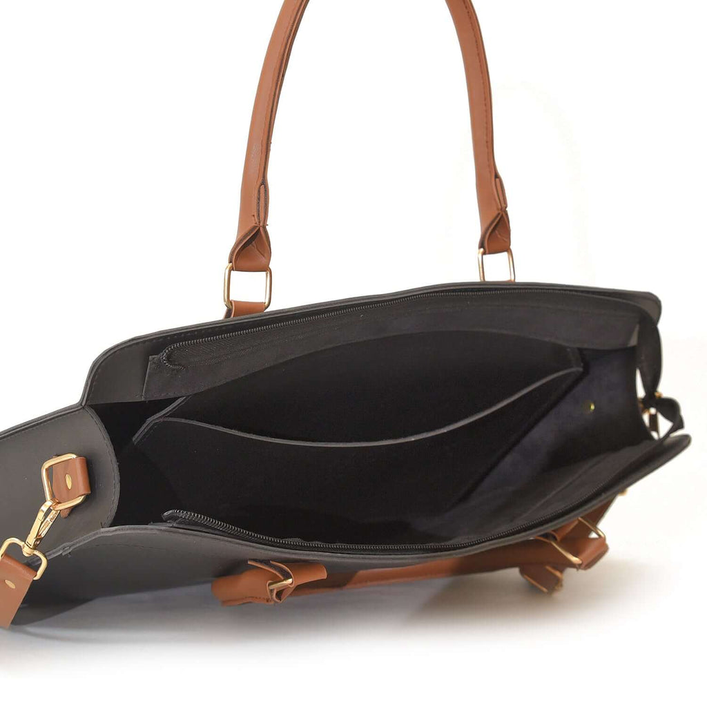 Craze Black women's laptop & office bag in black by Bag X