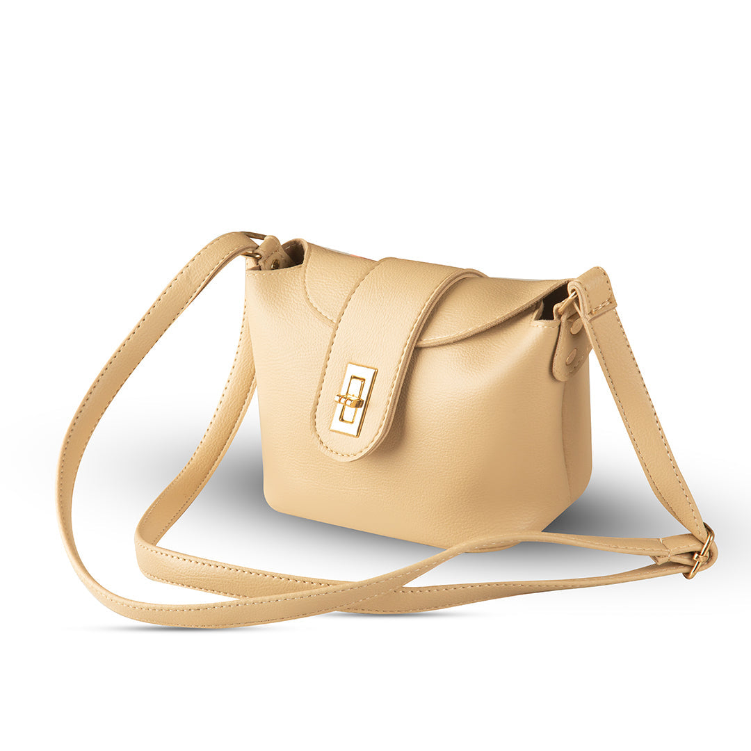 Bolt Beige women's crossbody bag in beige by Bag X
