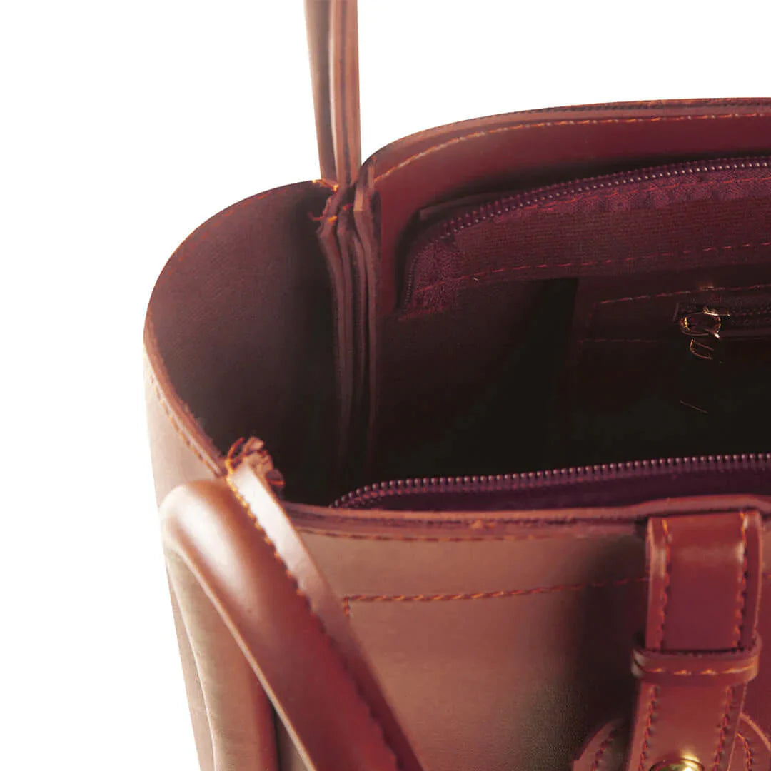 Ginger Maroon women's shoulder bag in maroon by Bag X