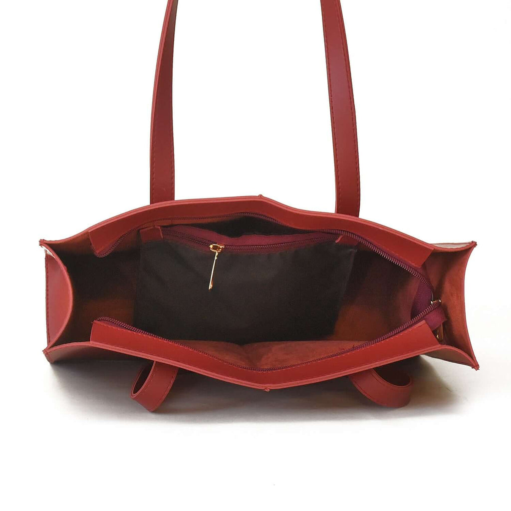 Everyday Maroon women's tote bag in maroon by Bag X