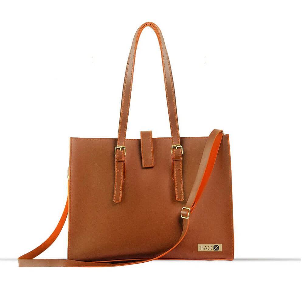 Blossom 3 Pcs Brown women's tote bag in brown by Bag X