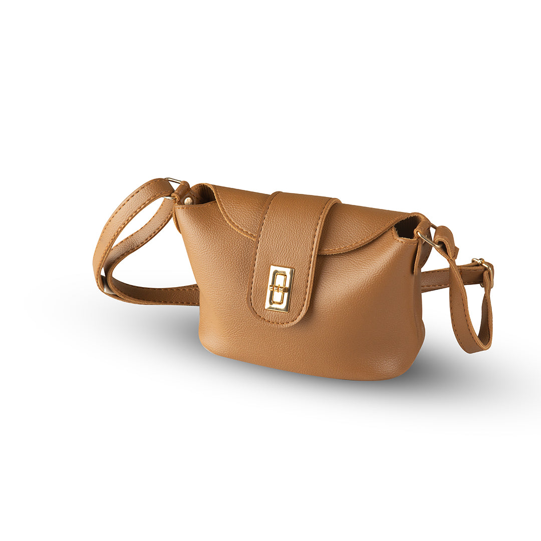 Bolt Brown women's crossbody bag in brown by Bag X