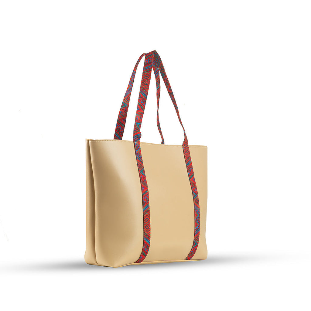 Tango Beige women's tote bag in beige by Bag X