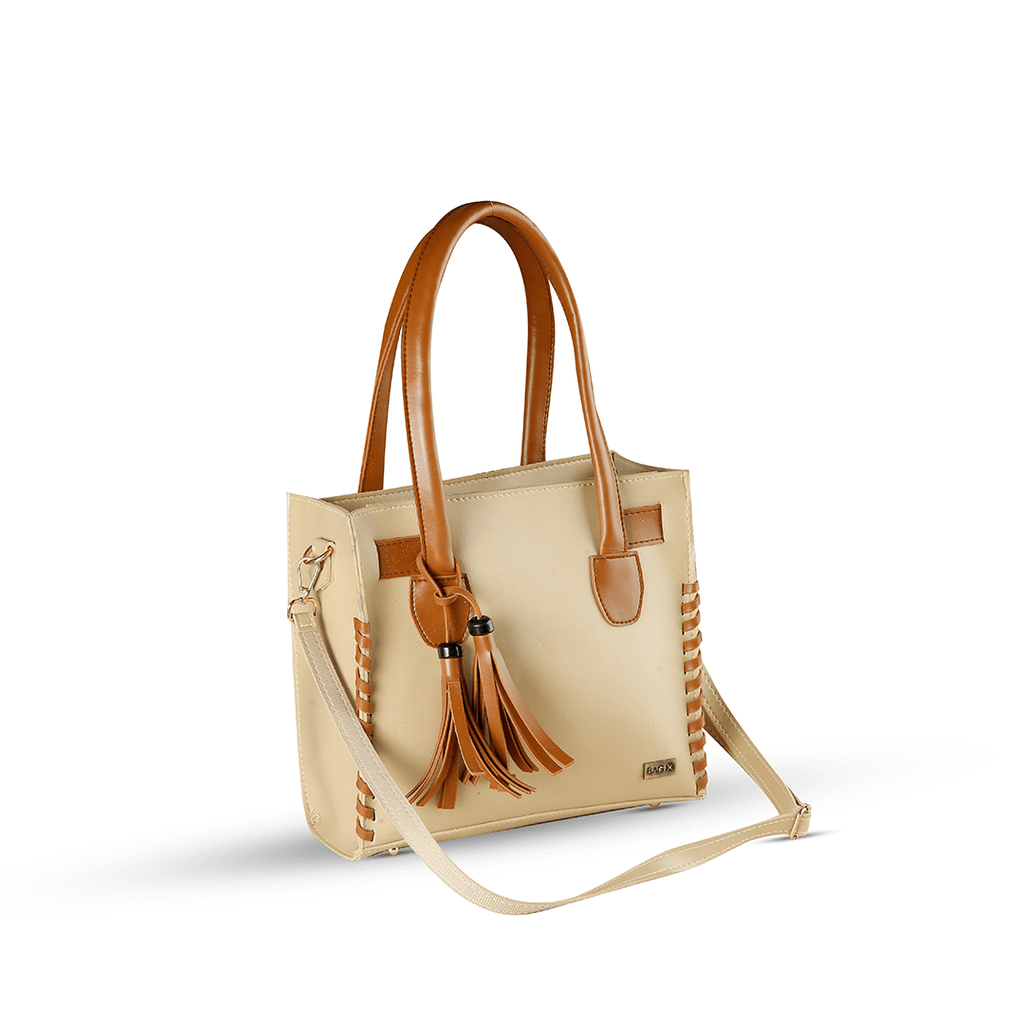 Mingle Beige / Brown women's handbag in brown by Bag X
