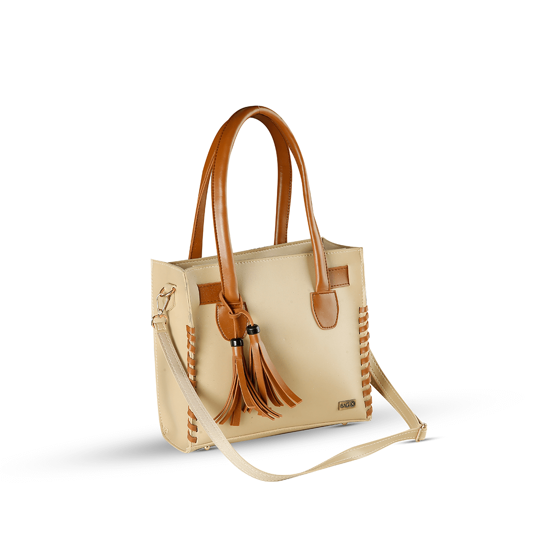 Mingle Beige / Brown women's handbag in brown by Bag X