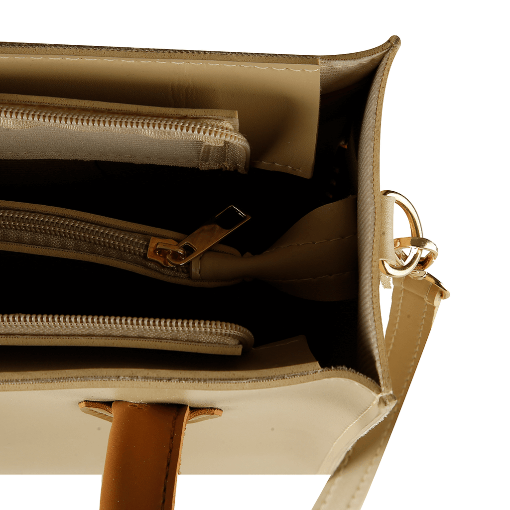 Mingle Beige / Brown women's handbag in brown by Bag X