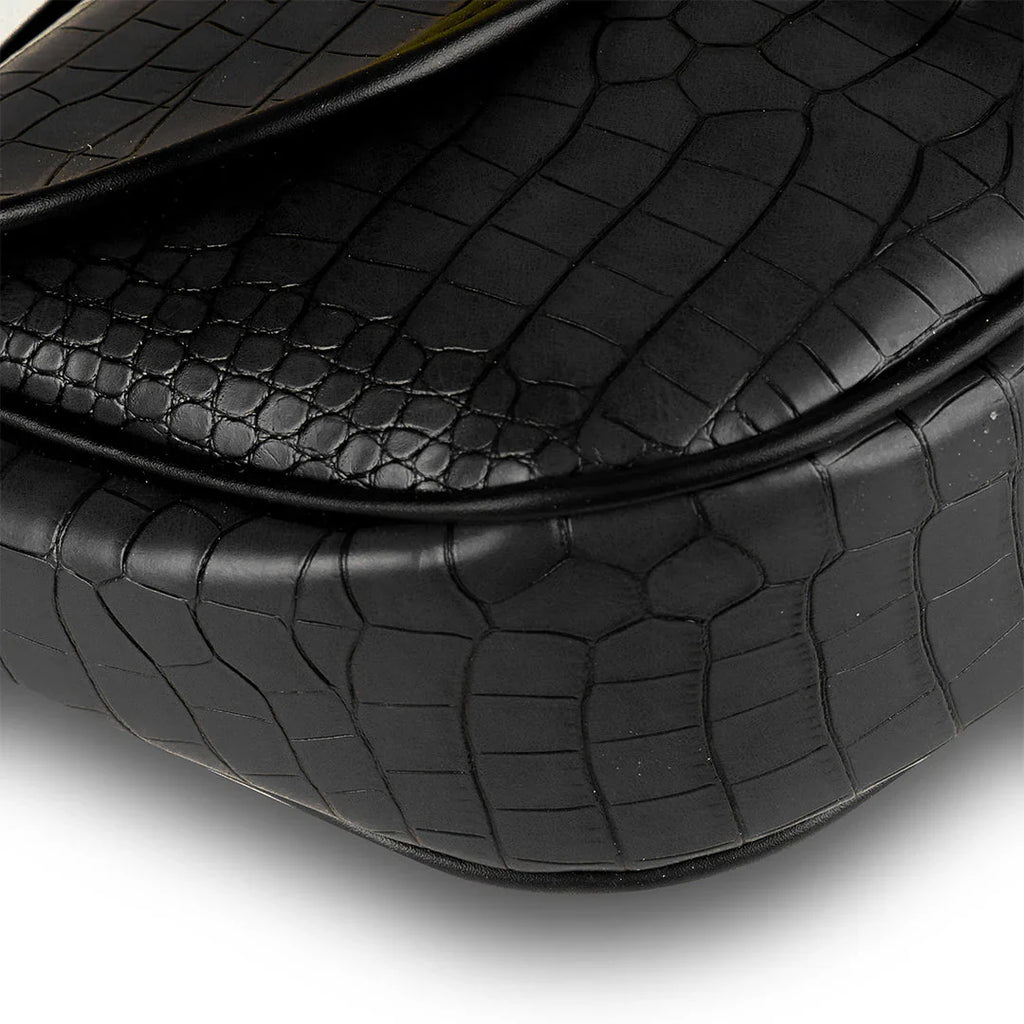 Imperial Crocodile Black women's crossbody bag in black by Bag X