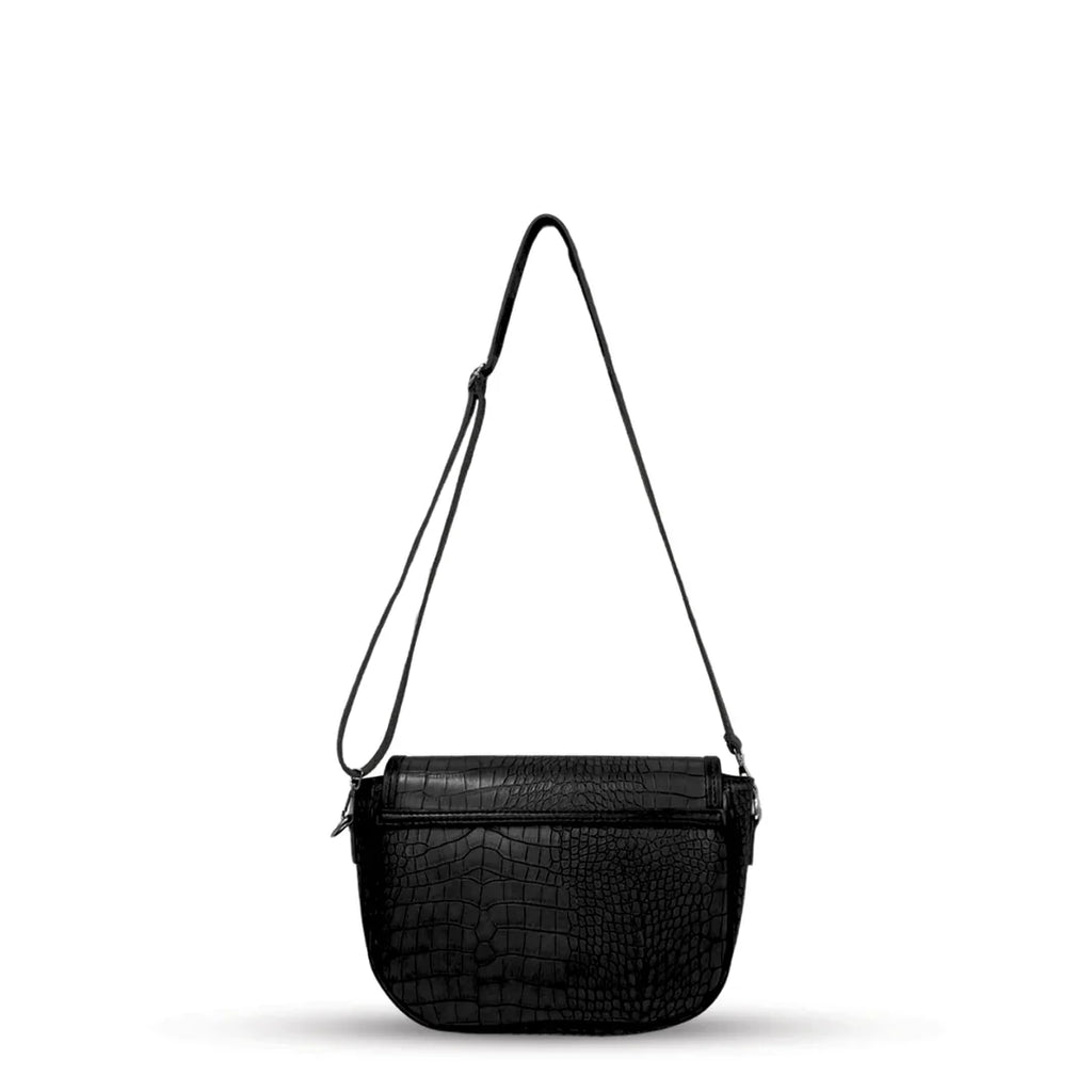 Imperial Crocodile Black women's crossbody bag in black by Bag X