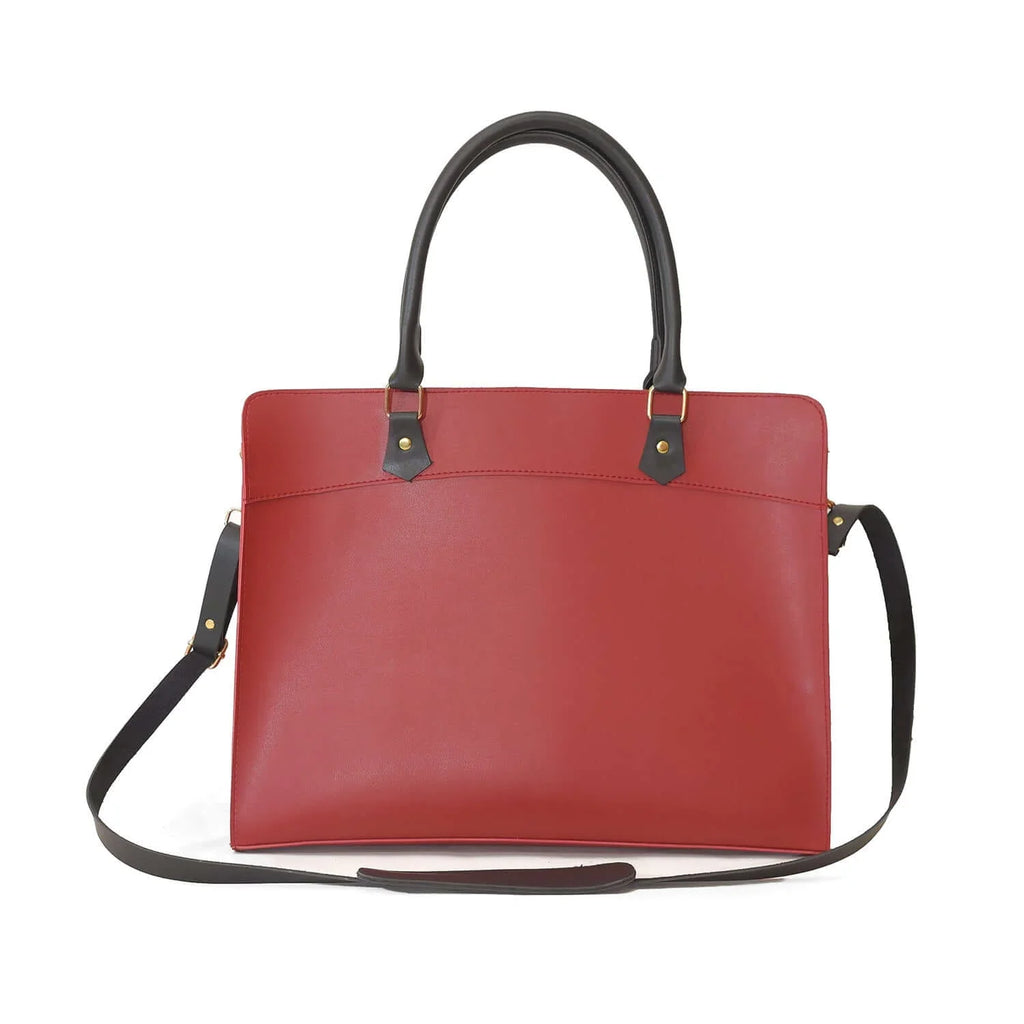 Craze Maroon women's laptop & office bag in maroon by Bag X